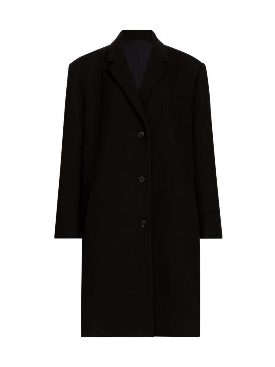 コート THE ROW The Row Wool Coat Ferro Coat Black in Wool and Cashmere – The Row