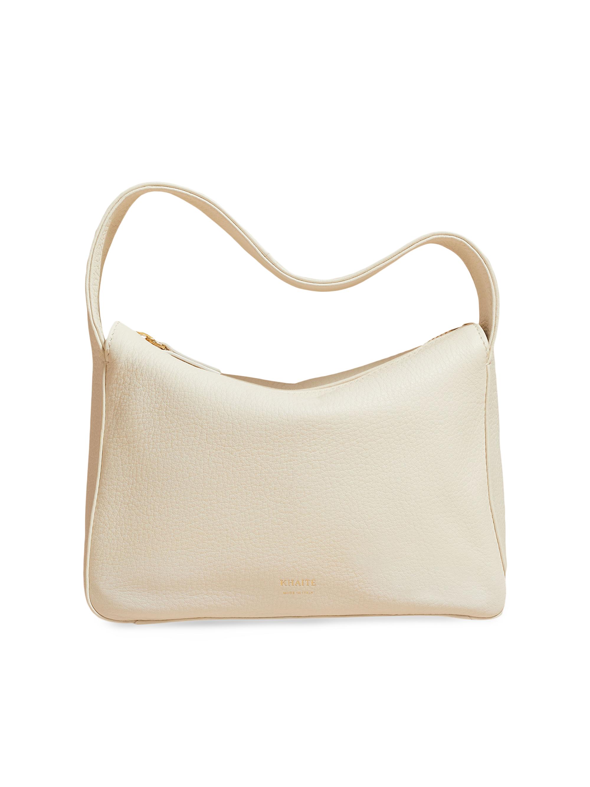Khaite Women's  Elena Leather Shoulder Bag - Off White