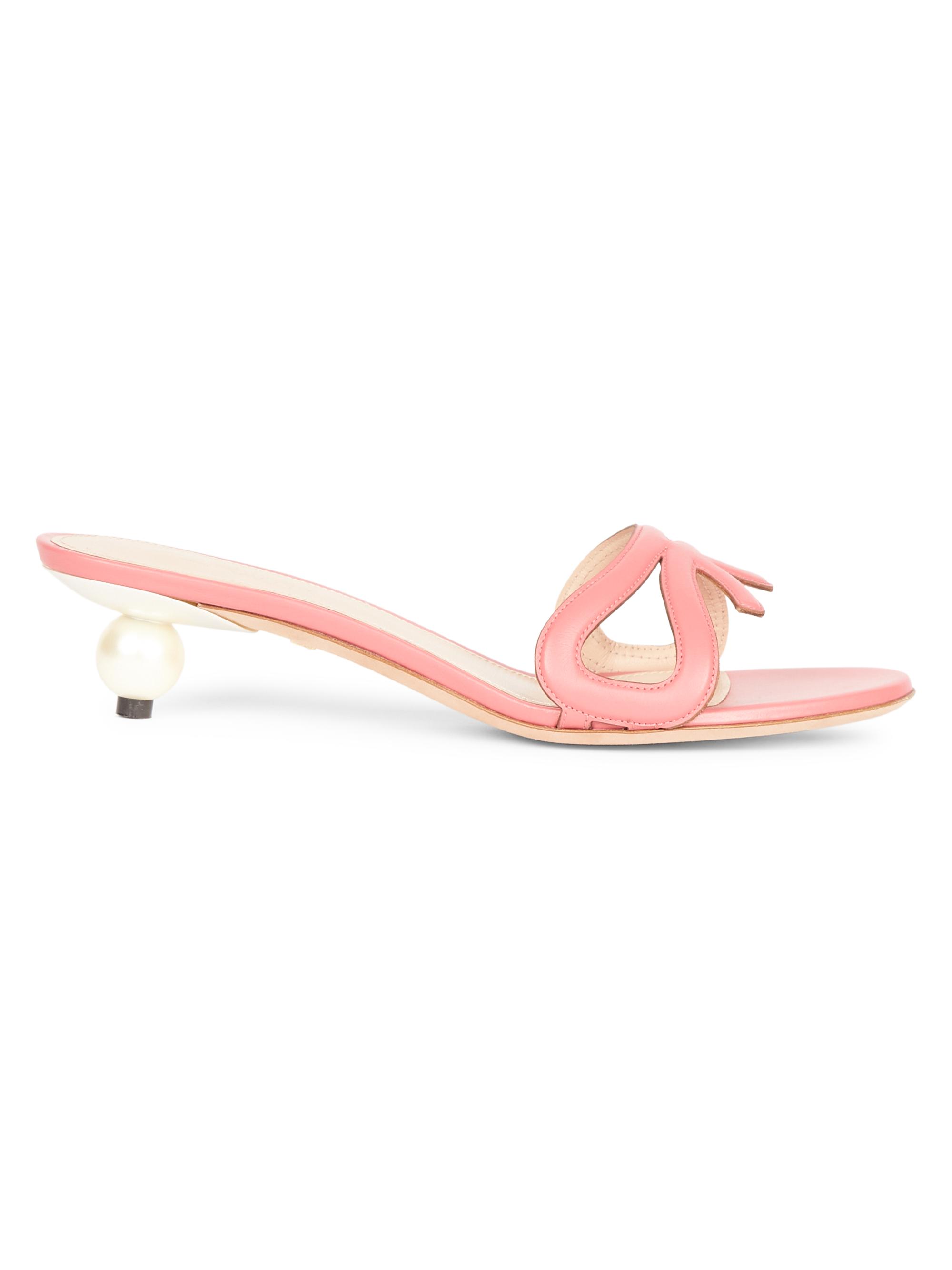Giambattista Valli Women's 35MM Leather Mules - Pink