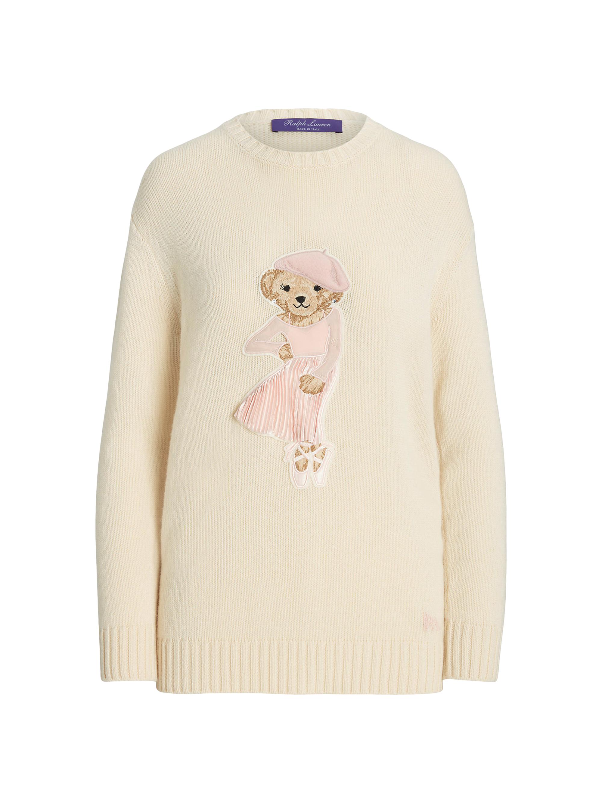 Ralph Lauren Collection Cashmere Ballerina Bear Sweater Saks