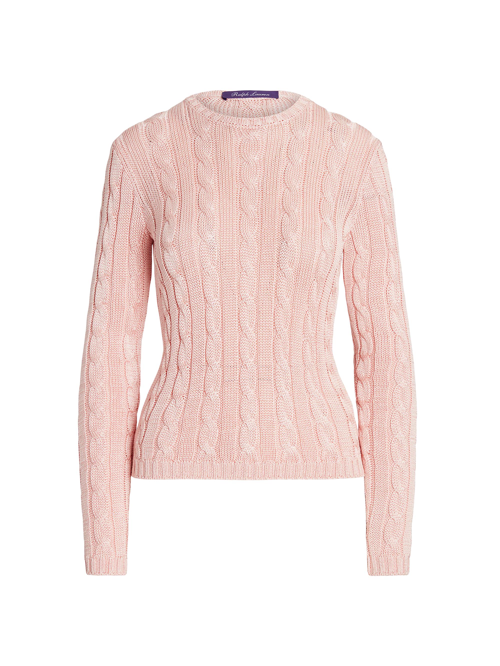 Ralph Lauren Collection Silk Cable-Knit Sweater | Saks Fifth Avenue