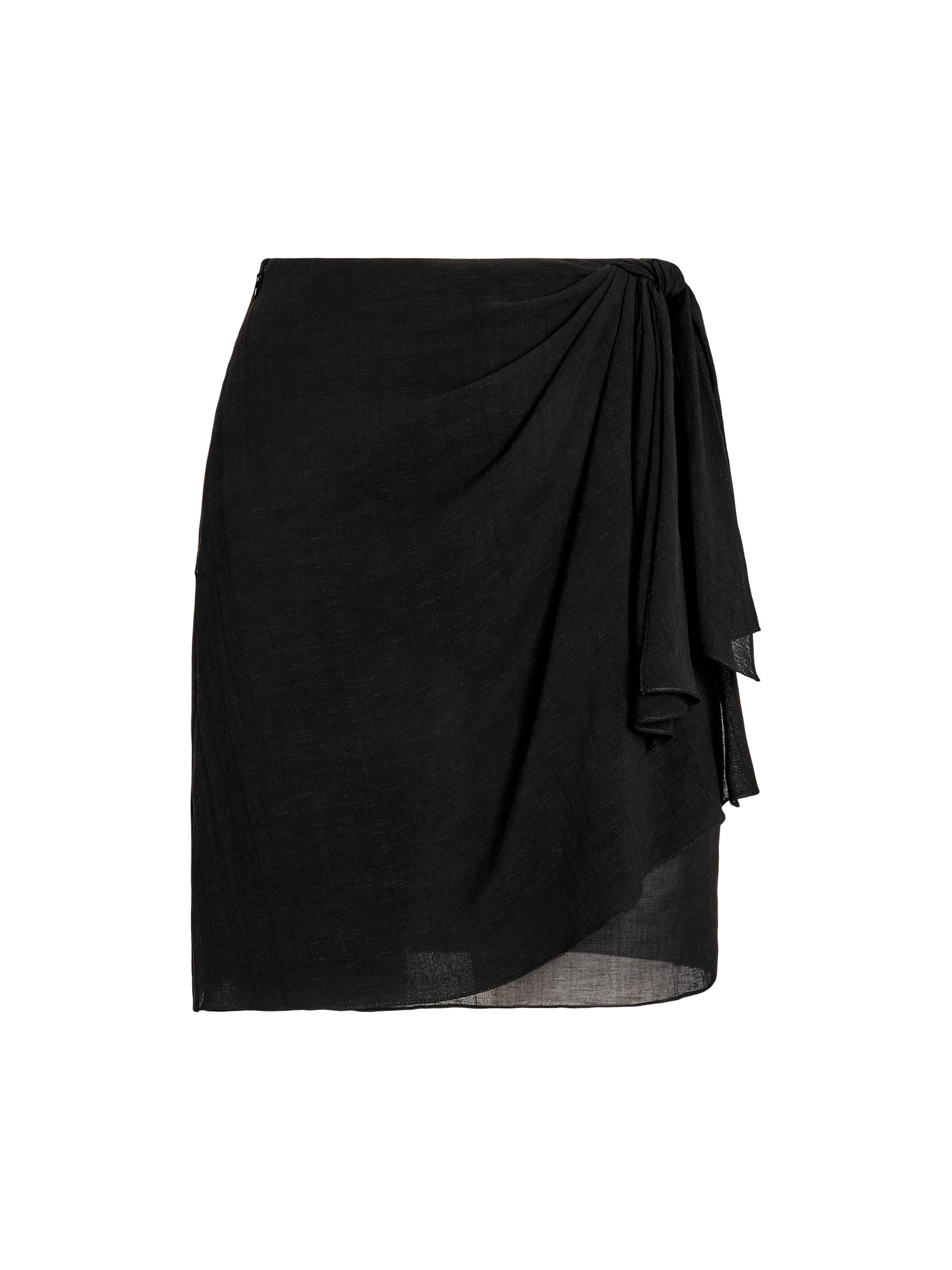 Ralph Lauren Collection Women's Dorian Linen Voile Mini Skirt - Black