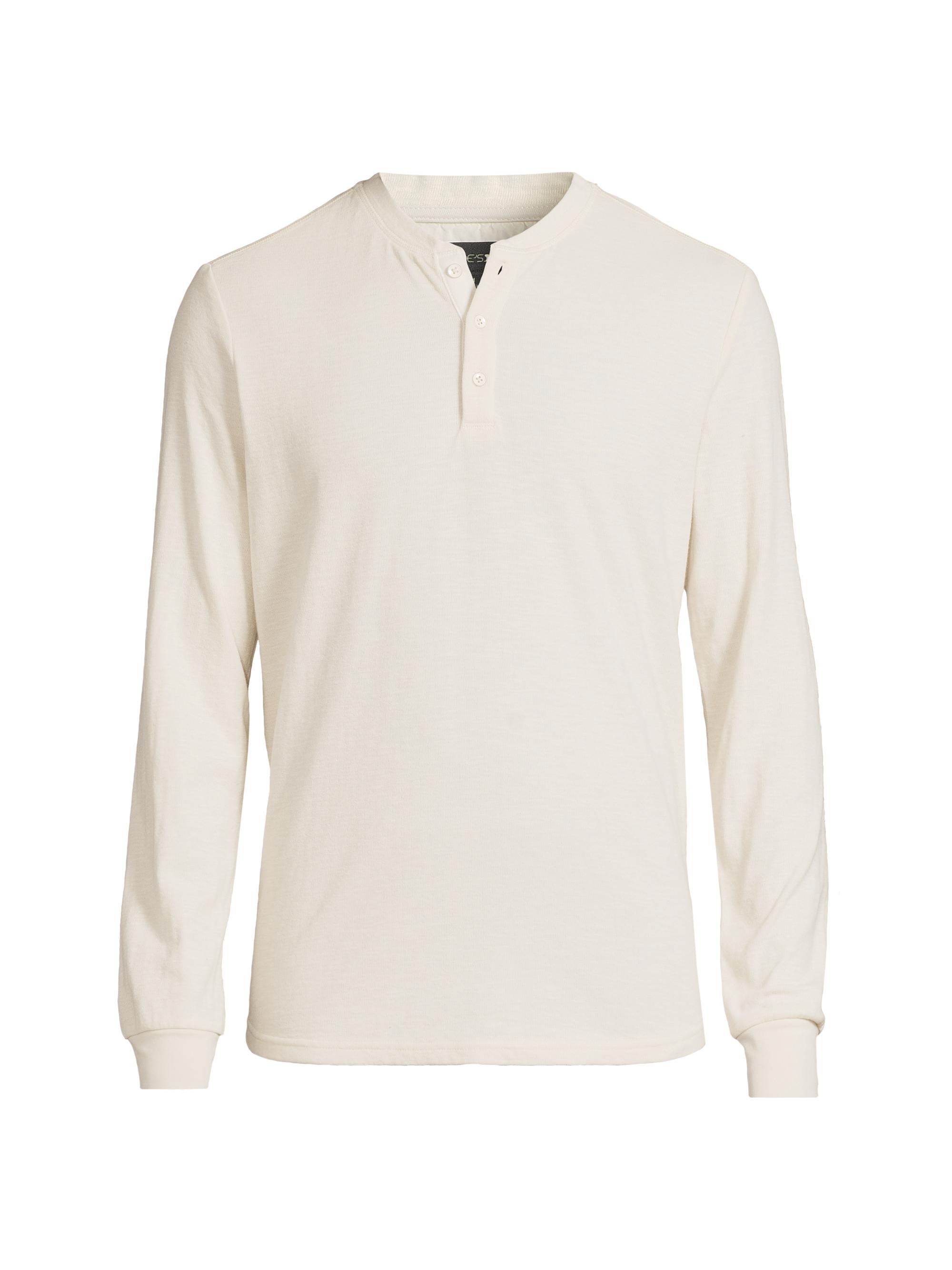 Joe's Jeans Men's Dwight Long-Sleeve Henley T-Shirt - Chalk