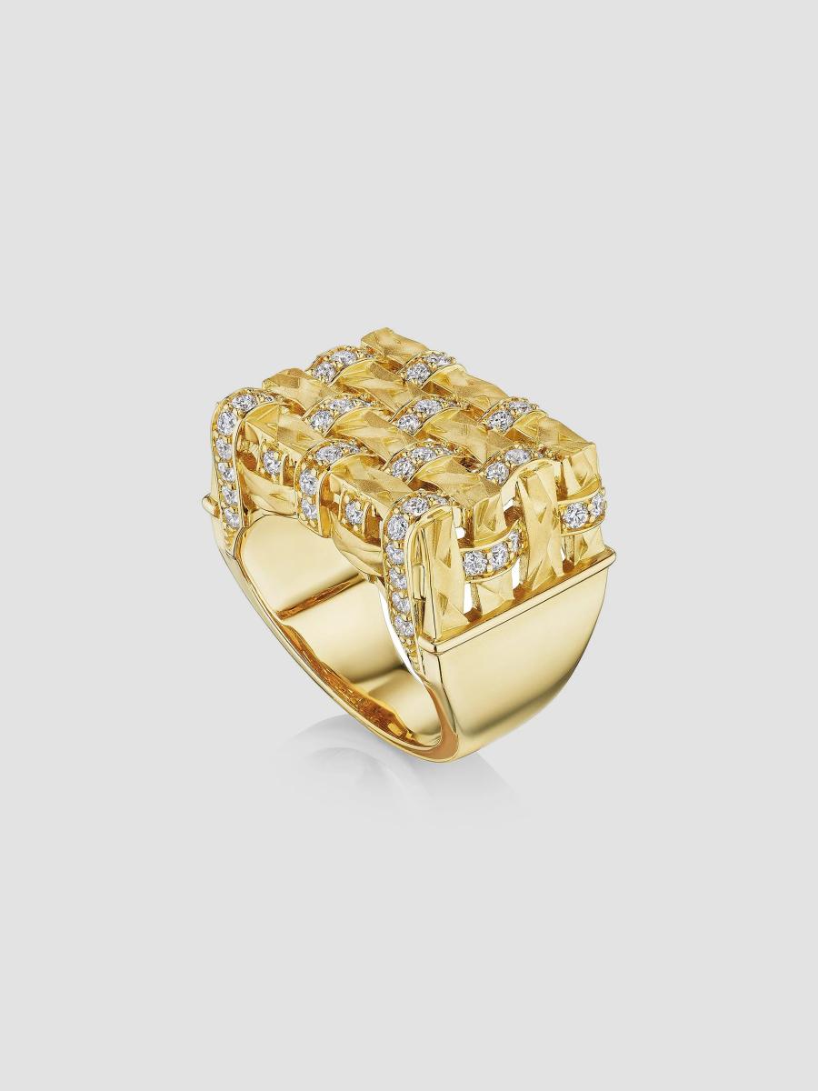 Hueb Amazonia Palha 18K Yellow Gold & 1.30 TCW Diamond Ring | Saks ...