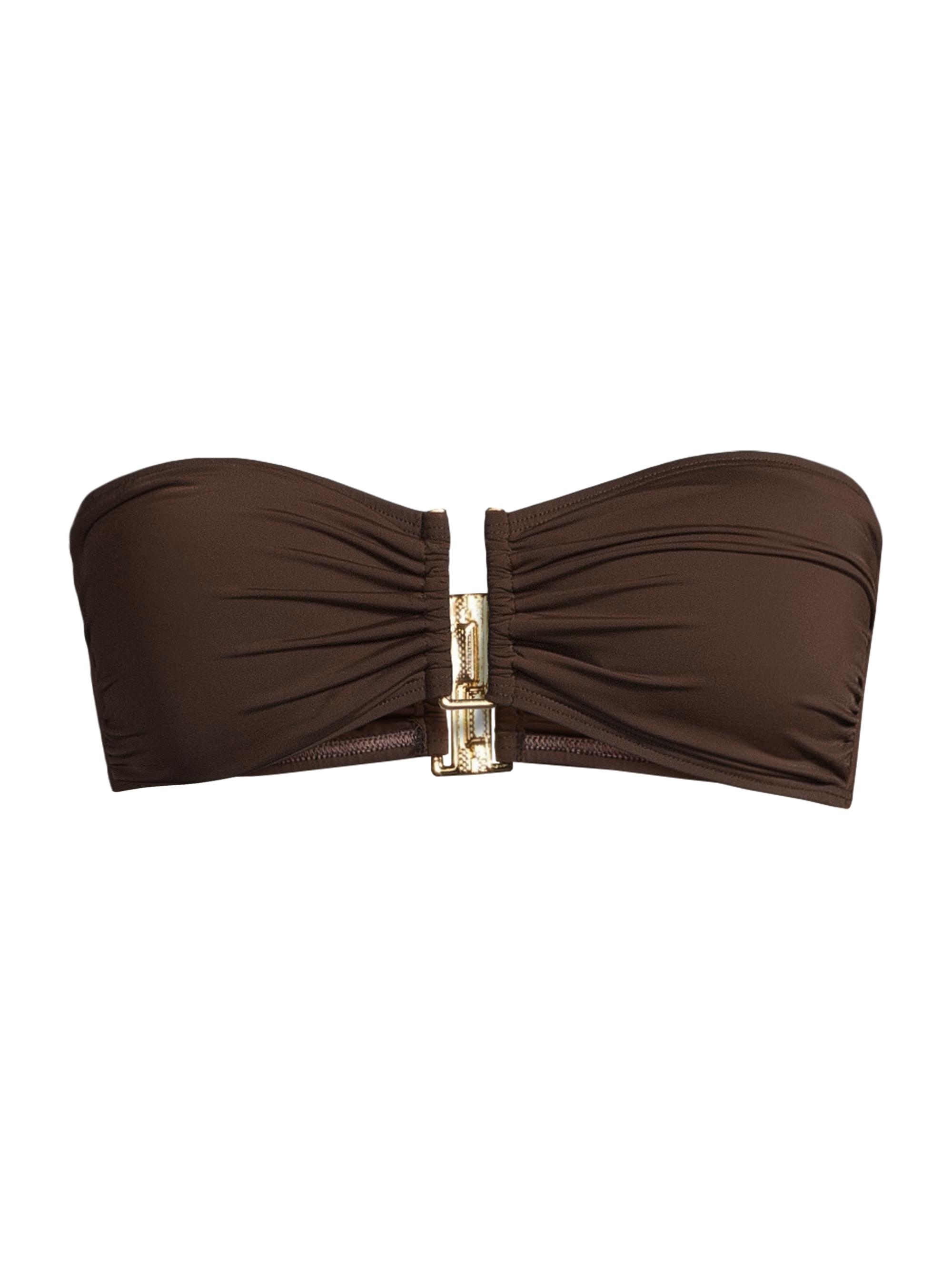 Lenny Niemeyer Swim Women's Destinos Bandeau Bikini Top - Coffee