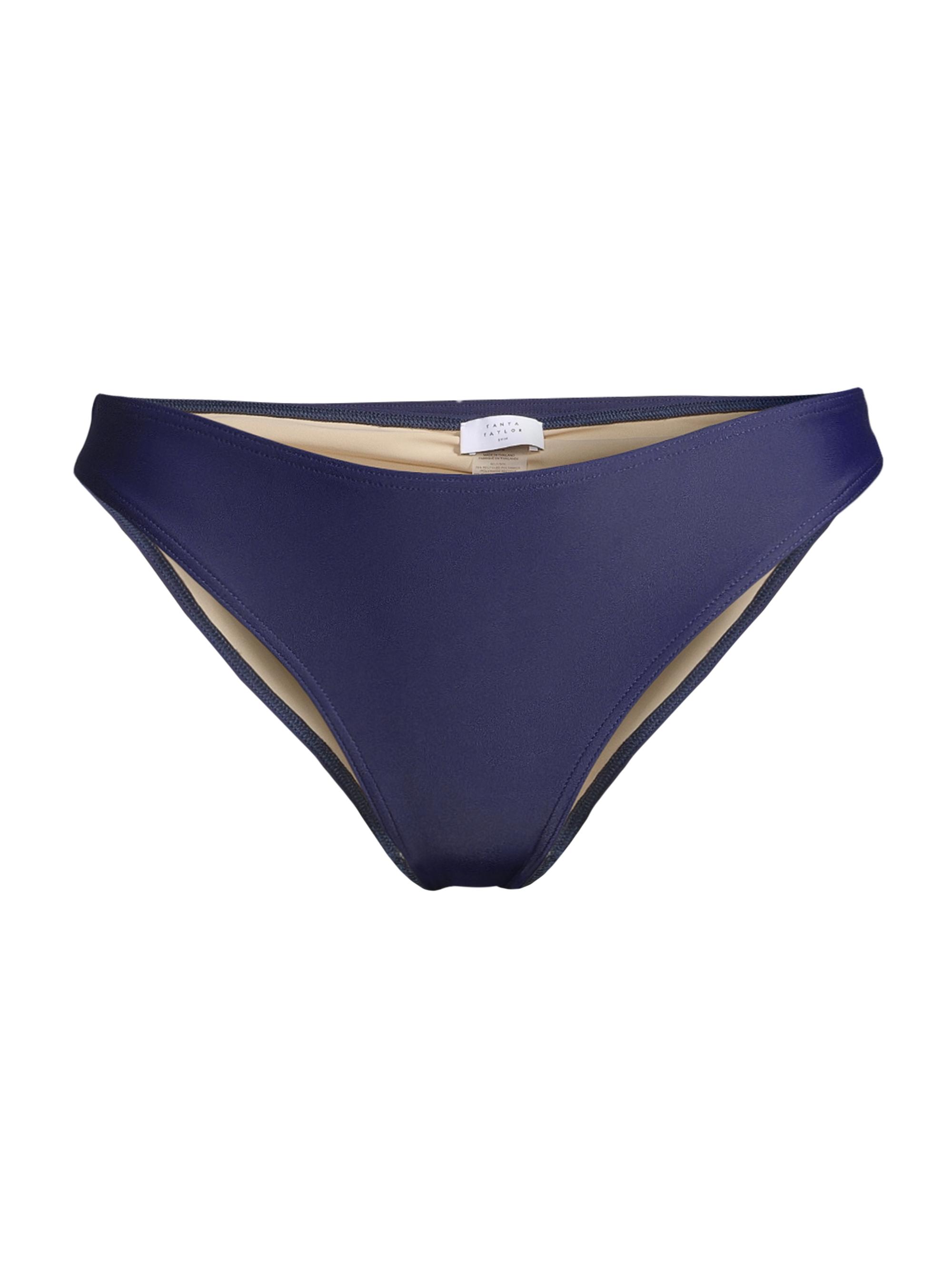 Tanya Taylor Women's Orelia High-Cut Bikini Bottom - Maritime Blue