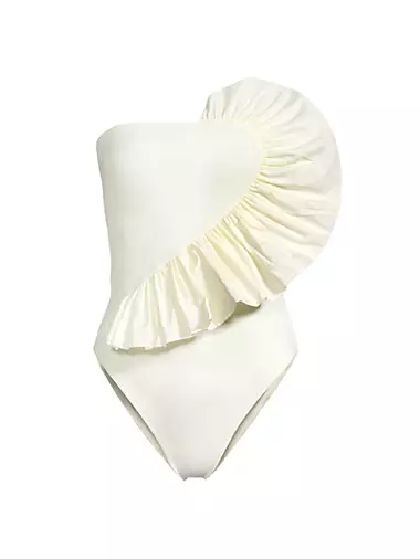 Solid & Striped Kaia Ruffle Bandeau Bikini Top | Anthropologie Singapore  Official Site