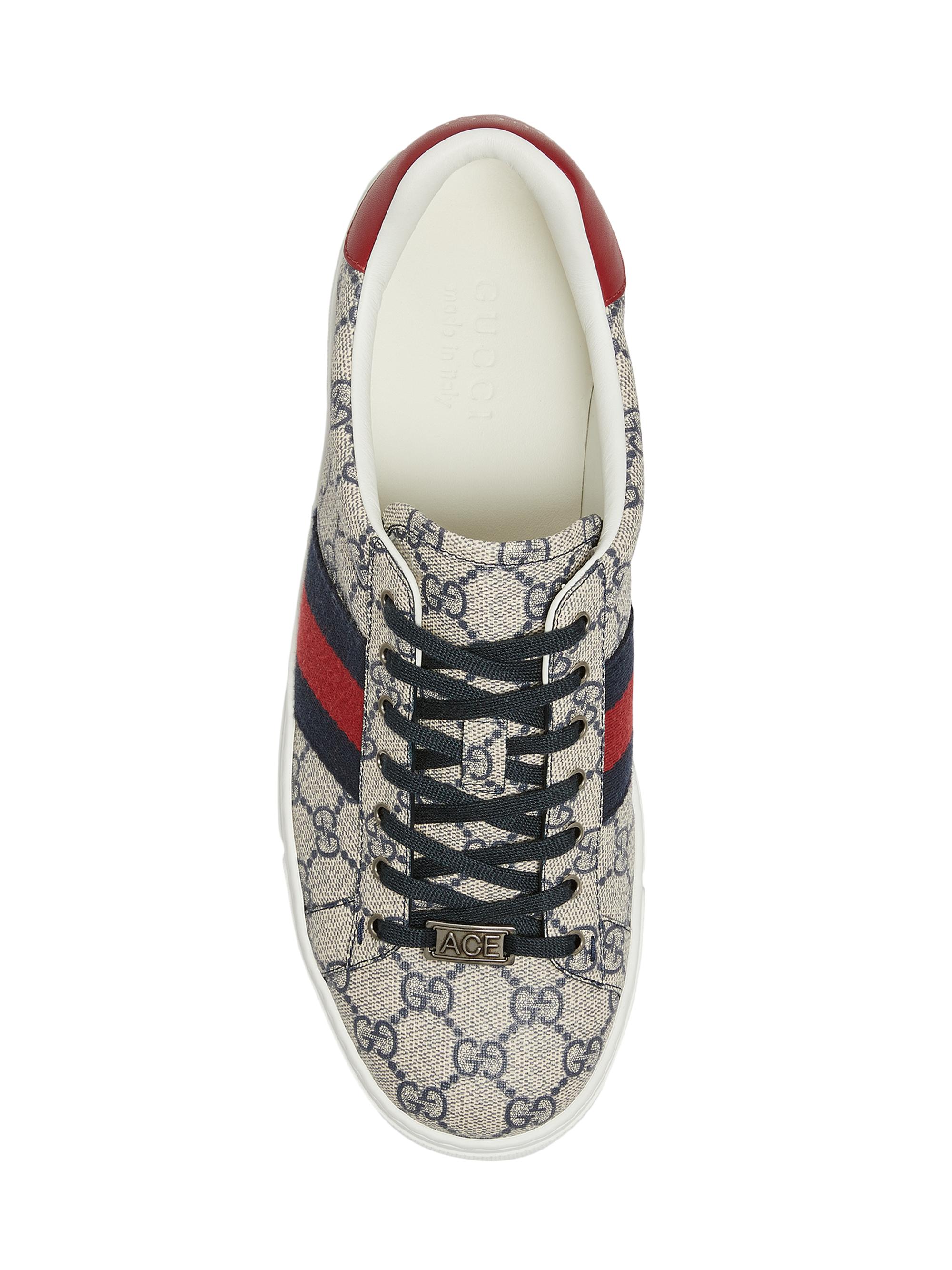 GUCCI デッキシューズ 青/アイボリー GUCCI デッキシューズ 青