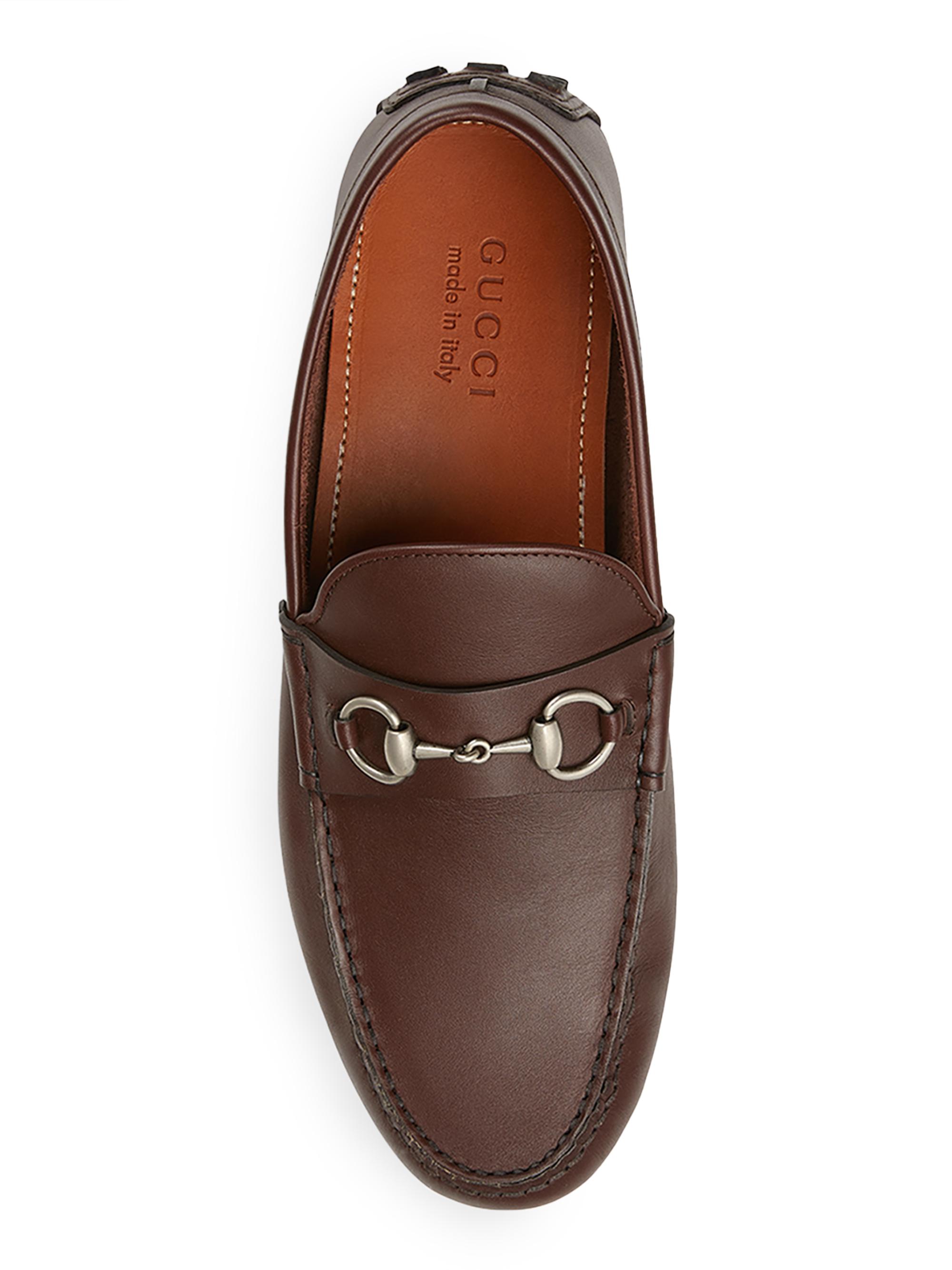 Gucci Byorn Leather Driving Loafers | Saks Fifth Avenue