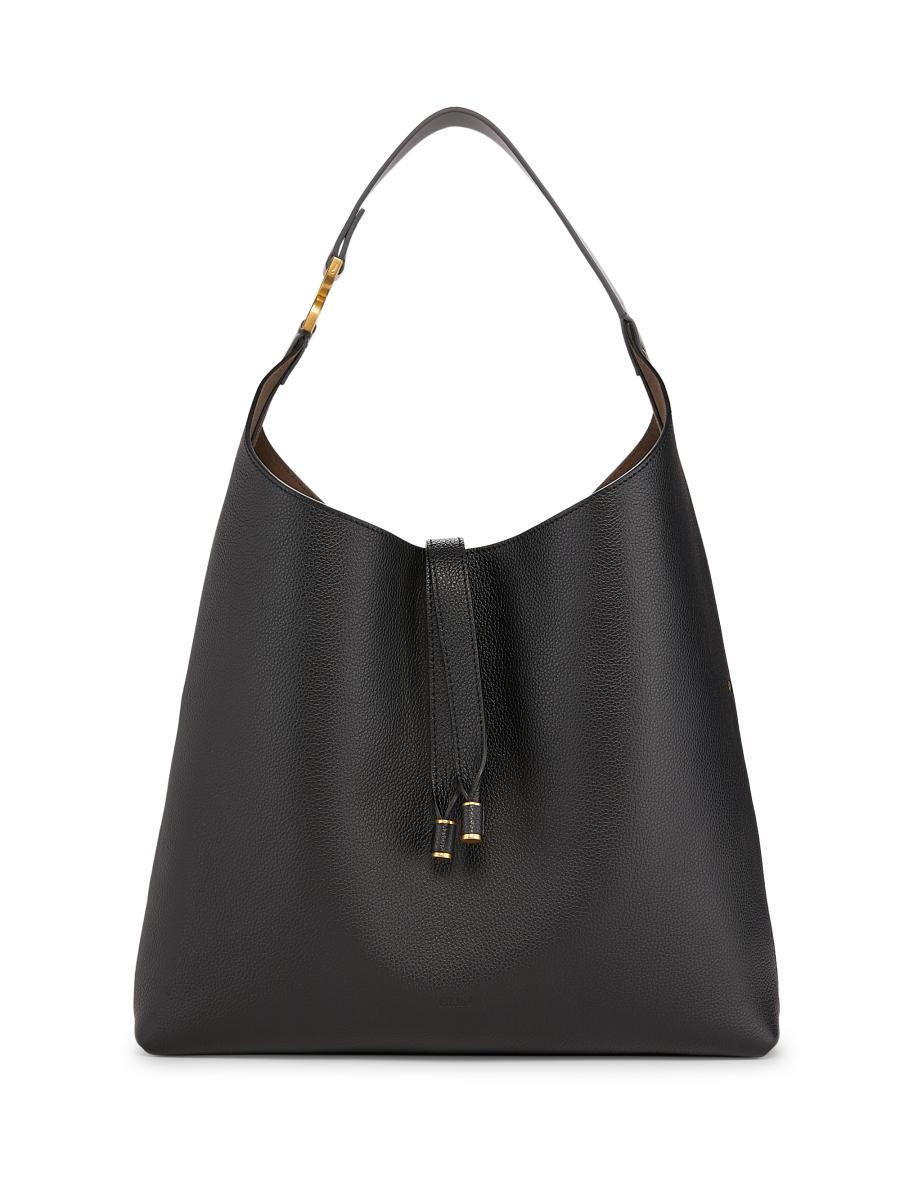 【関税＆送料込み】ChloAC Marcie Small Leather Handbag Chloé Small Marcie Bag In Grained Leather in Tan | Chloé US