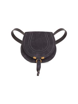 Mini Marcie Suede Shoulder Bag