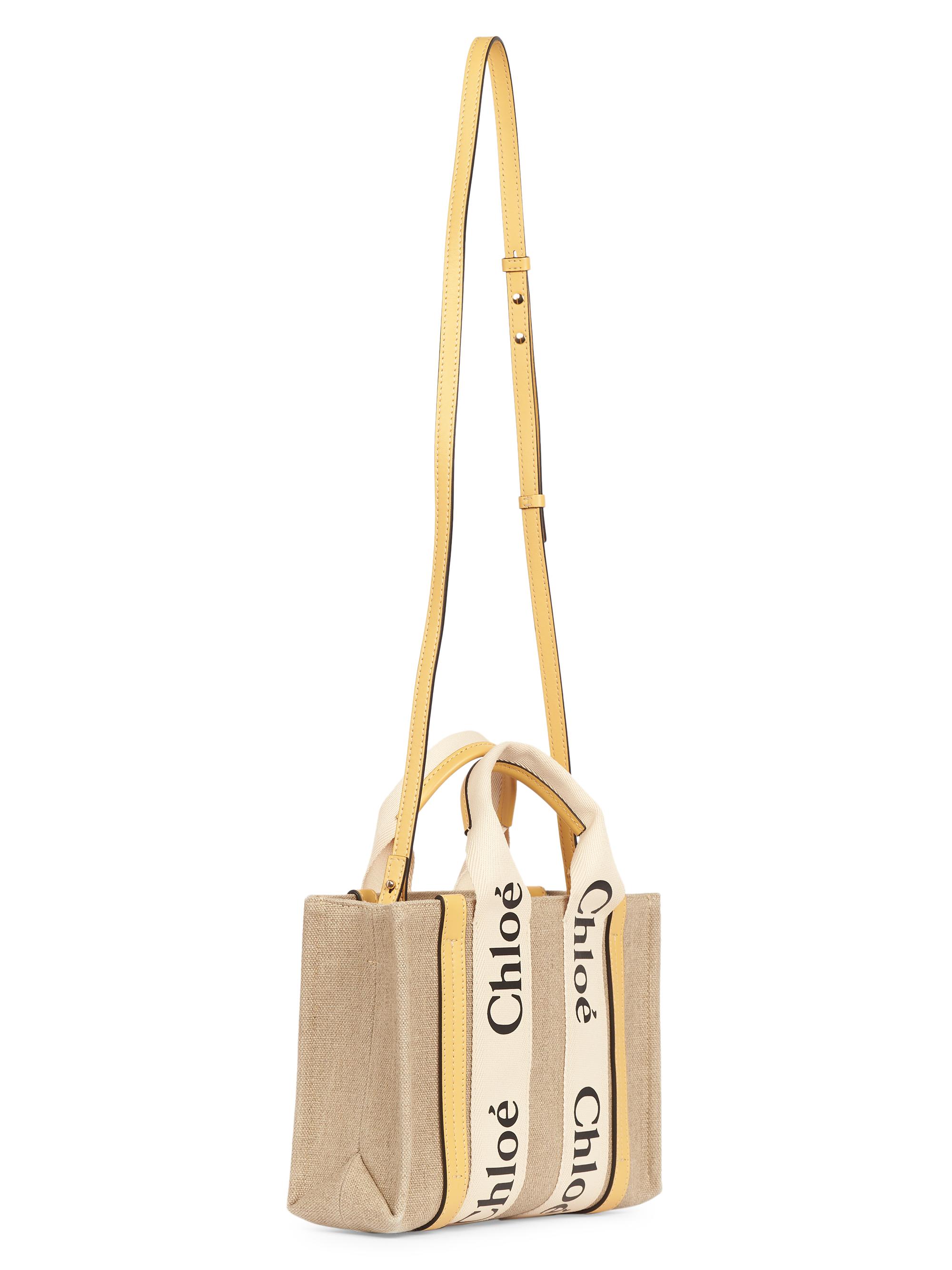 Chloé Small Woody Linen Tote Bag | Saks Fifth Avenue