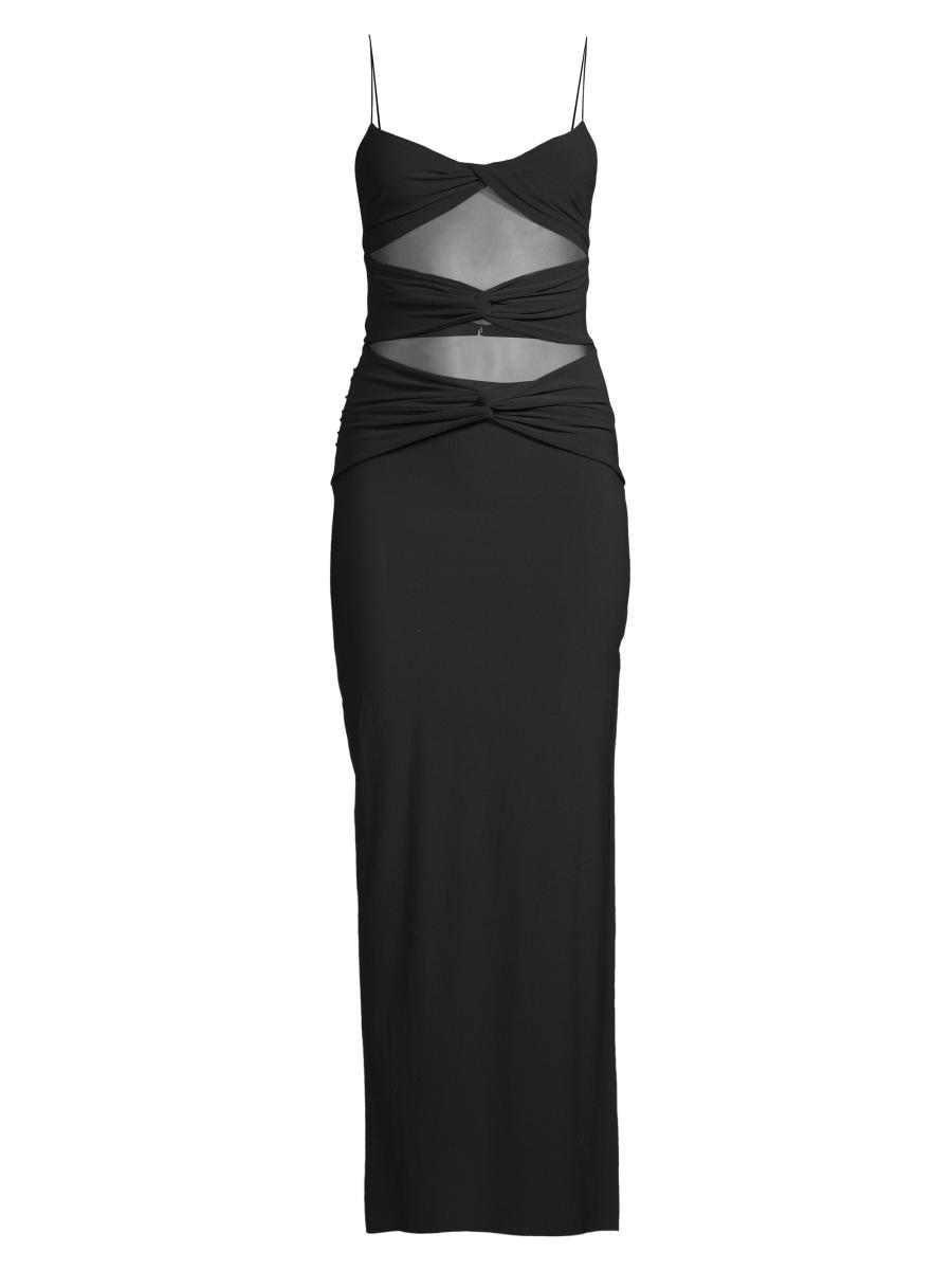 【関税込み】BEC + BRIDGE ブラック Montana マキシドレス Bec & Bridge Montana Twisted Mesh-Insert Maxi Dress | Saks