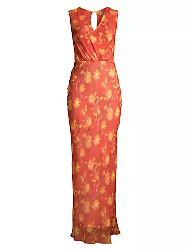 Azalea Floral Wrap Maxi Dress