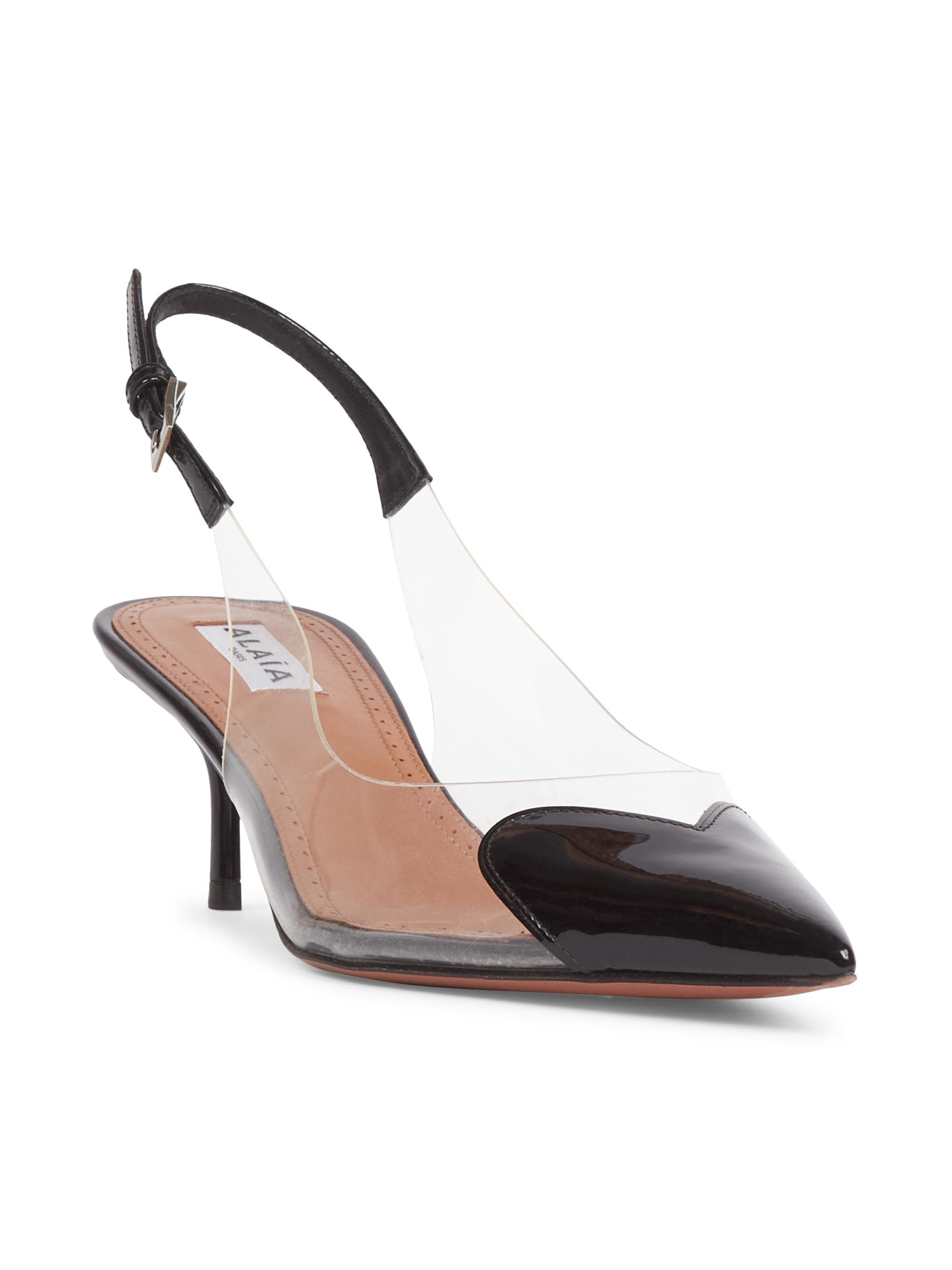 Alaïa Le Coeur 55MM Slingback Pumps | Saks Fifth Avenue