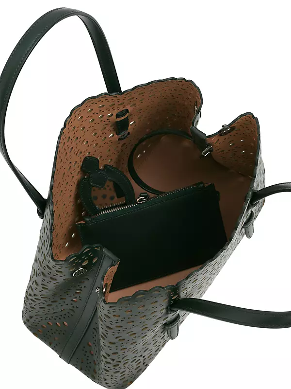 Shop Alaïa Mina 16 Leather Crossbody Bag | Saks Fifth Avenue Shop Alaïa Mina 16 Leather Crossbody Bag | Saks Fifth Avenue