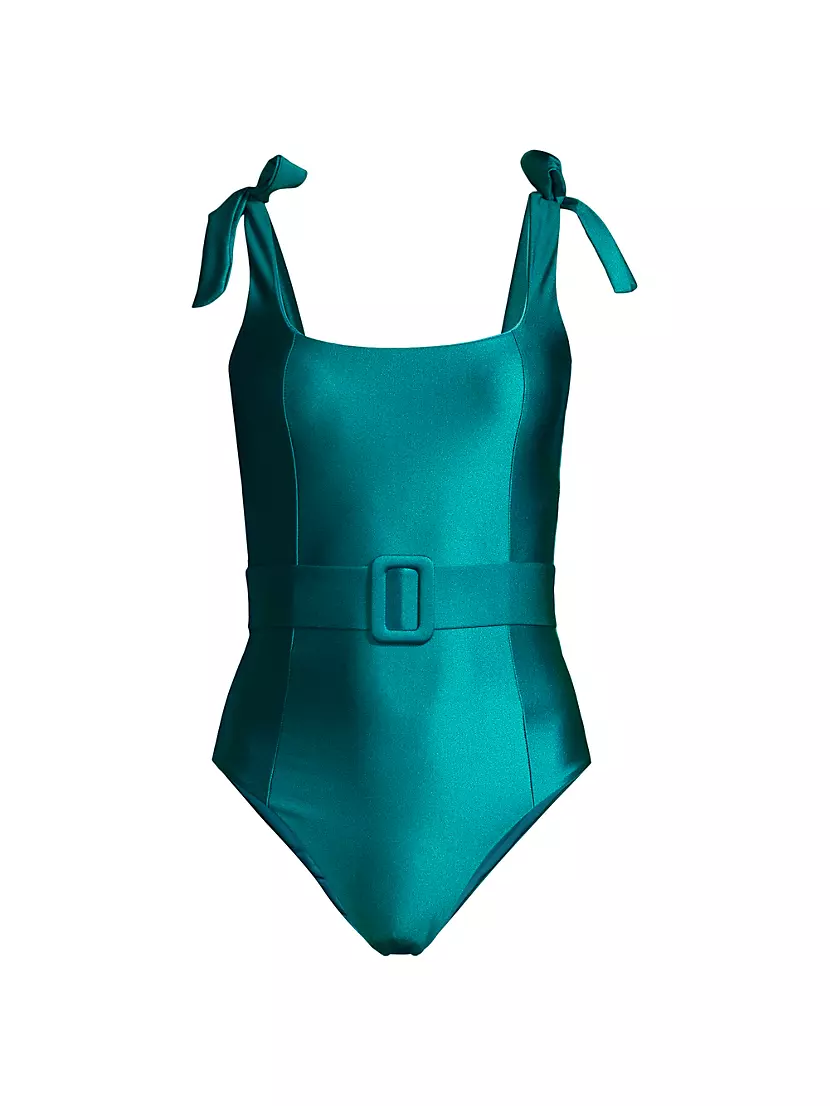 Shop Beach Riot Sydney One-Piece Belted Swimsuit | Saks Fifth Avenue
