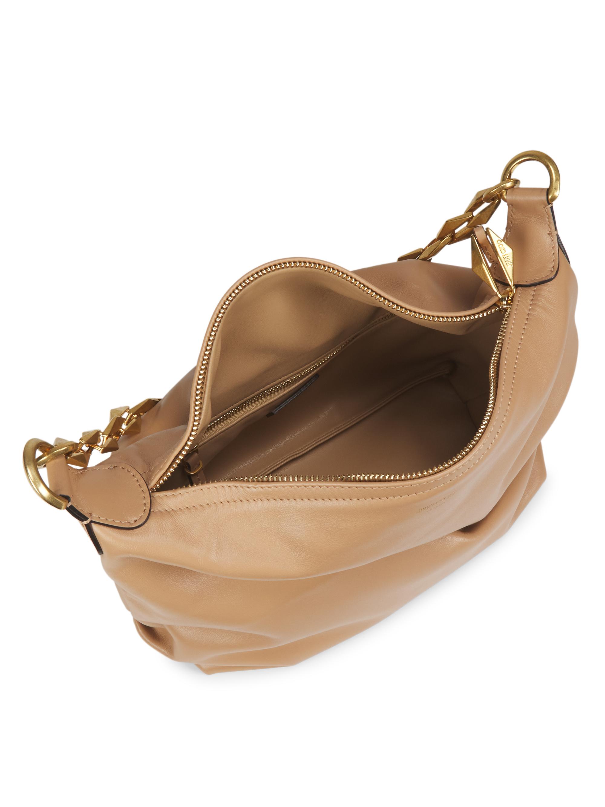 Jimmy Choo Diamond Soft Hobo Shoulder Bag | Saks Fifth Avenue