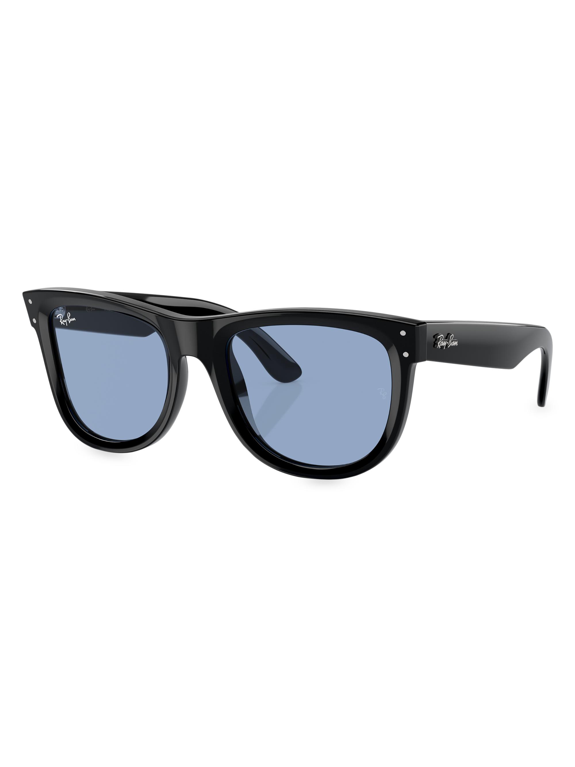 Ray-Ban Men's RBr0502s 53MM Square Sunglasses - Black Sky Blue