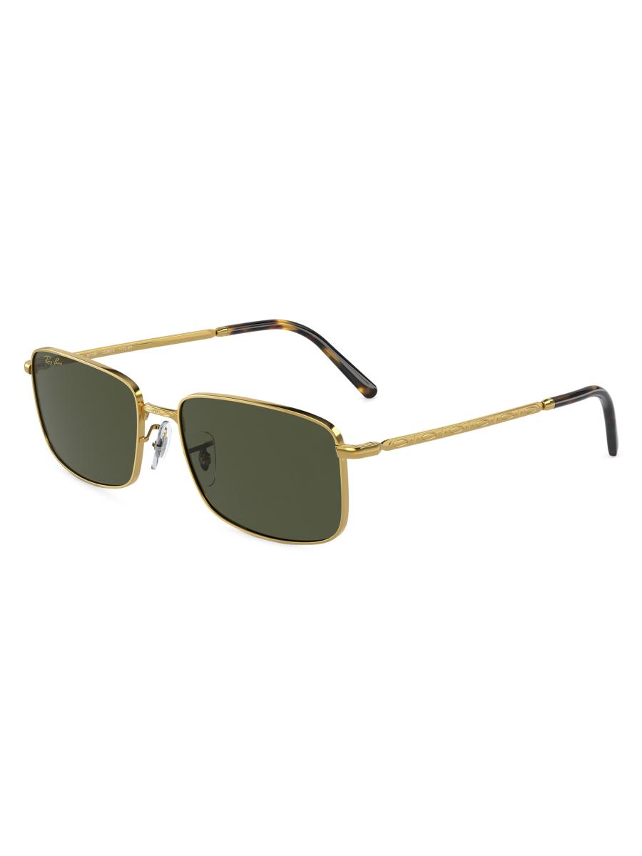 Ray-Ban RB3717 60MM Metal Rectangular Sunglasses | Saks Fifth Avenue