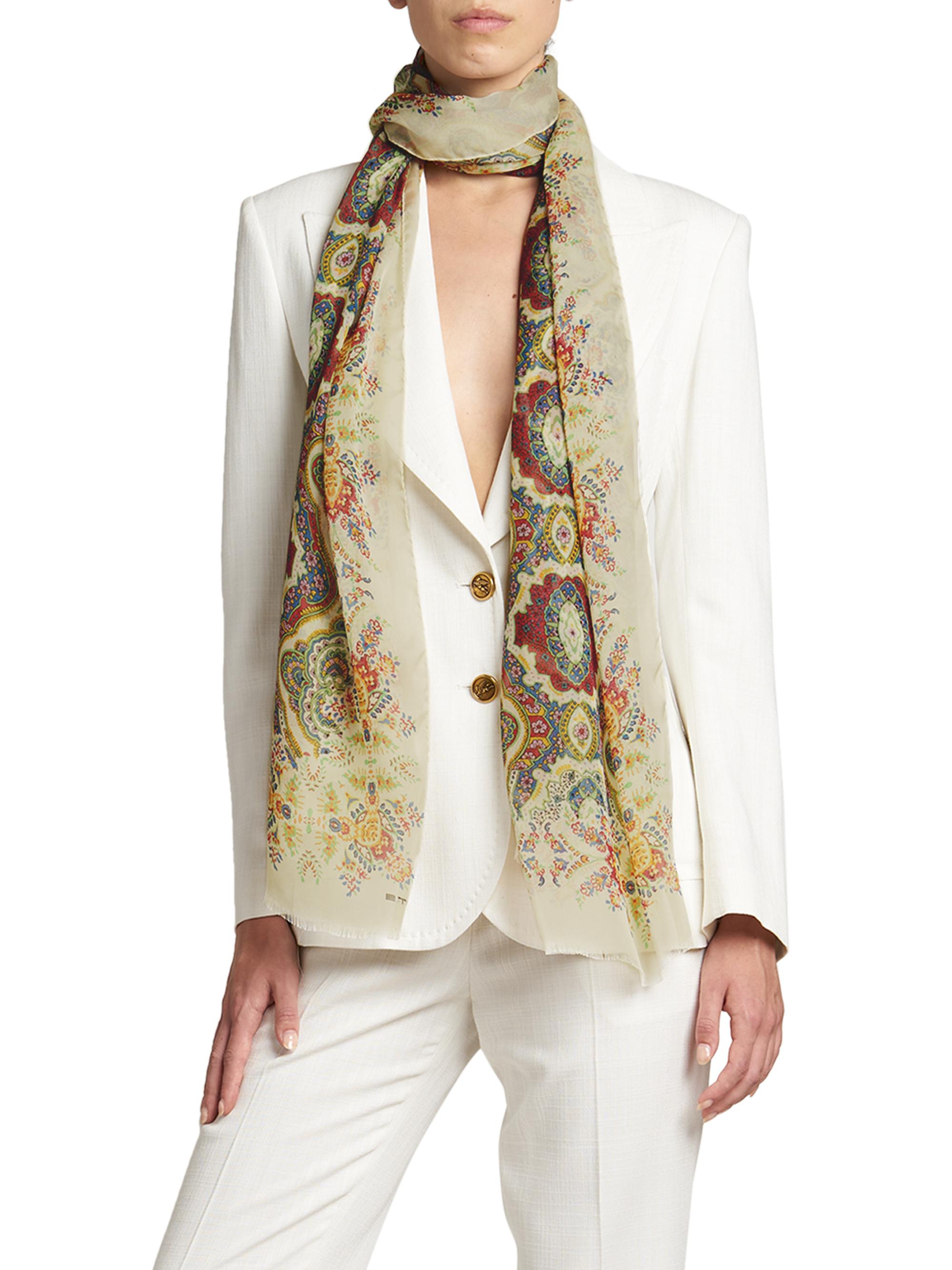 Etro Paisley Silk Scarf | Saks Fifth Avenue