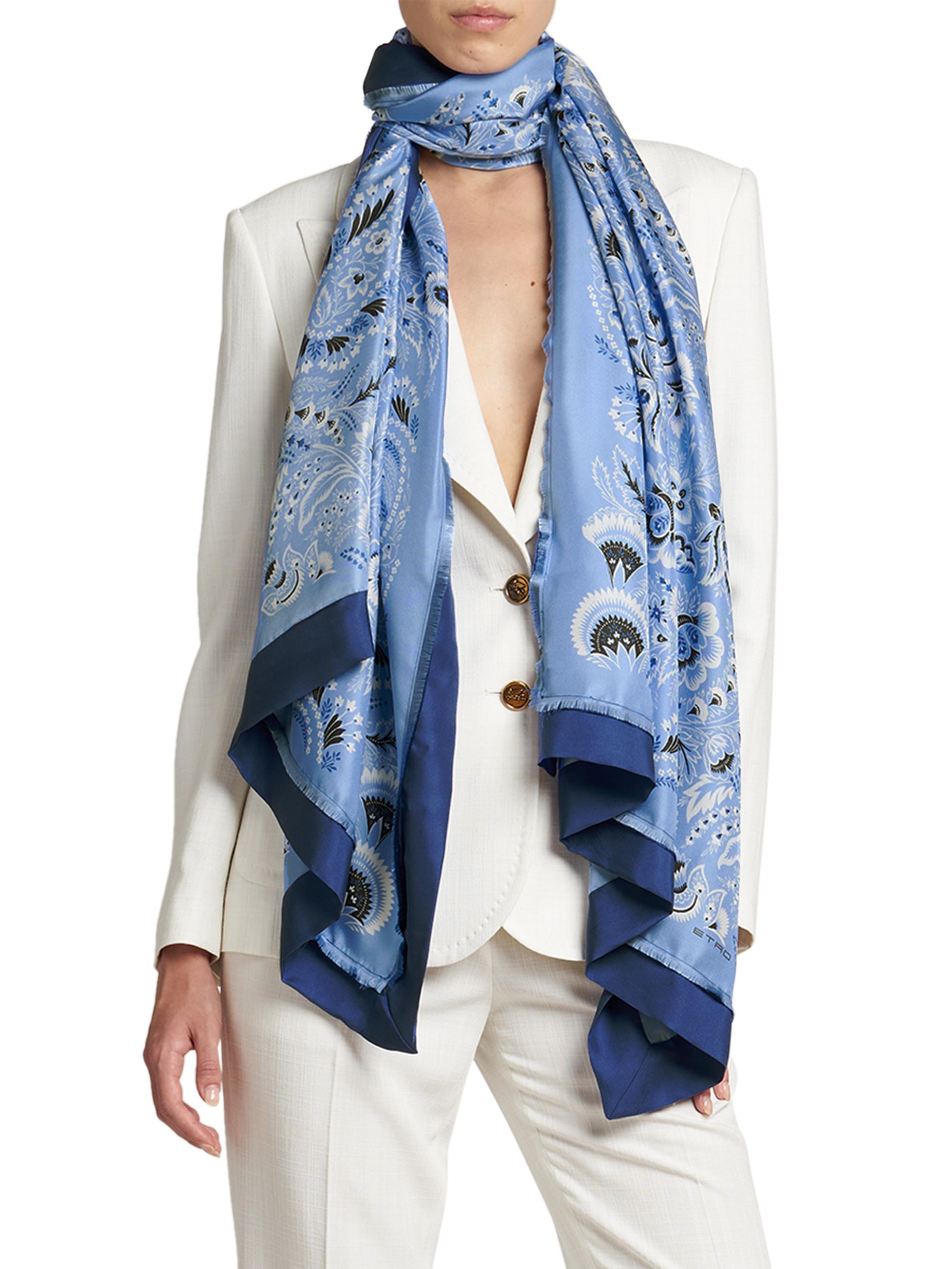 ETRO paisley-print scarf - Brown