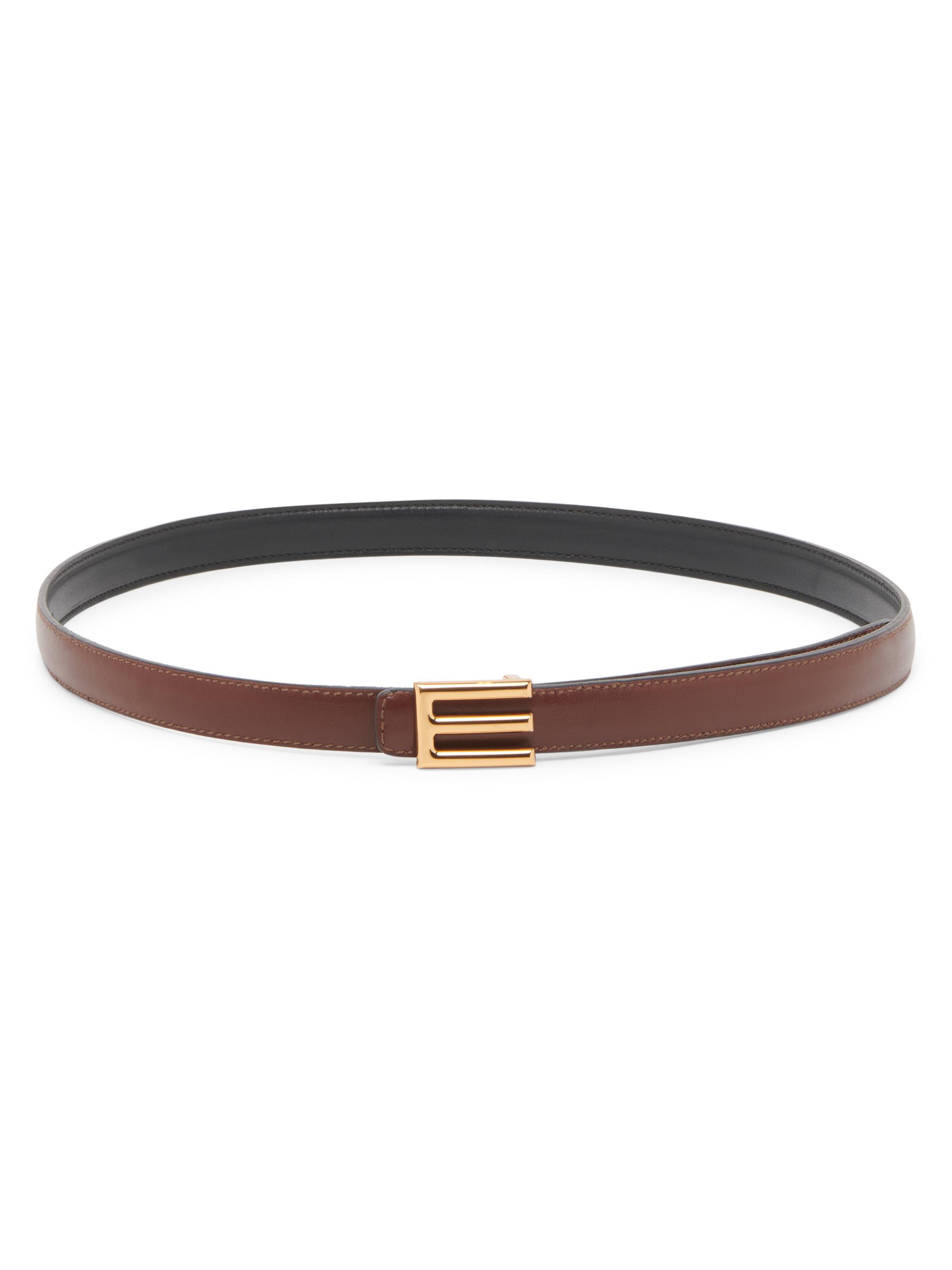 ETRO logo-buckle leather belt - Grey