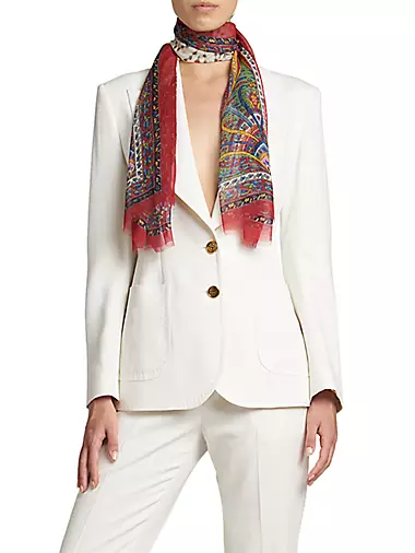 Versace Scarves Are Discounted at Saks Off 5th's Winter Sale