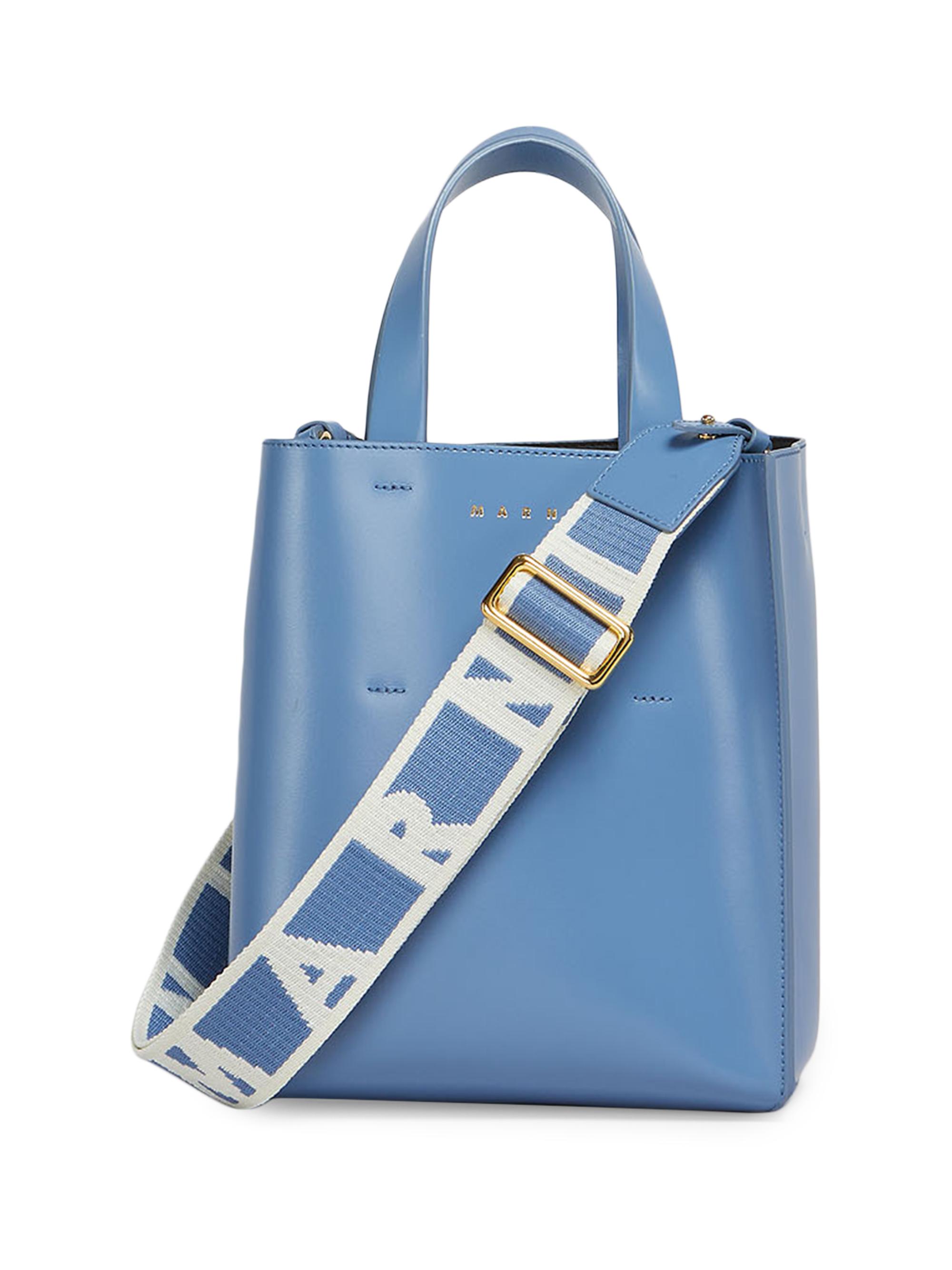Marni Women's Mini Museo Leather Top Handle Bag - Opal
