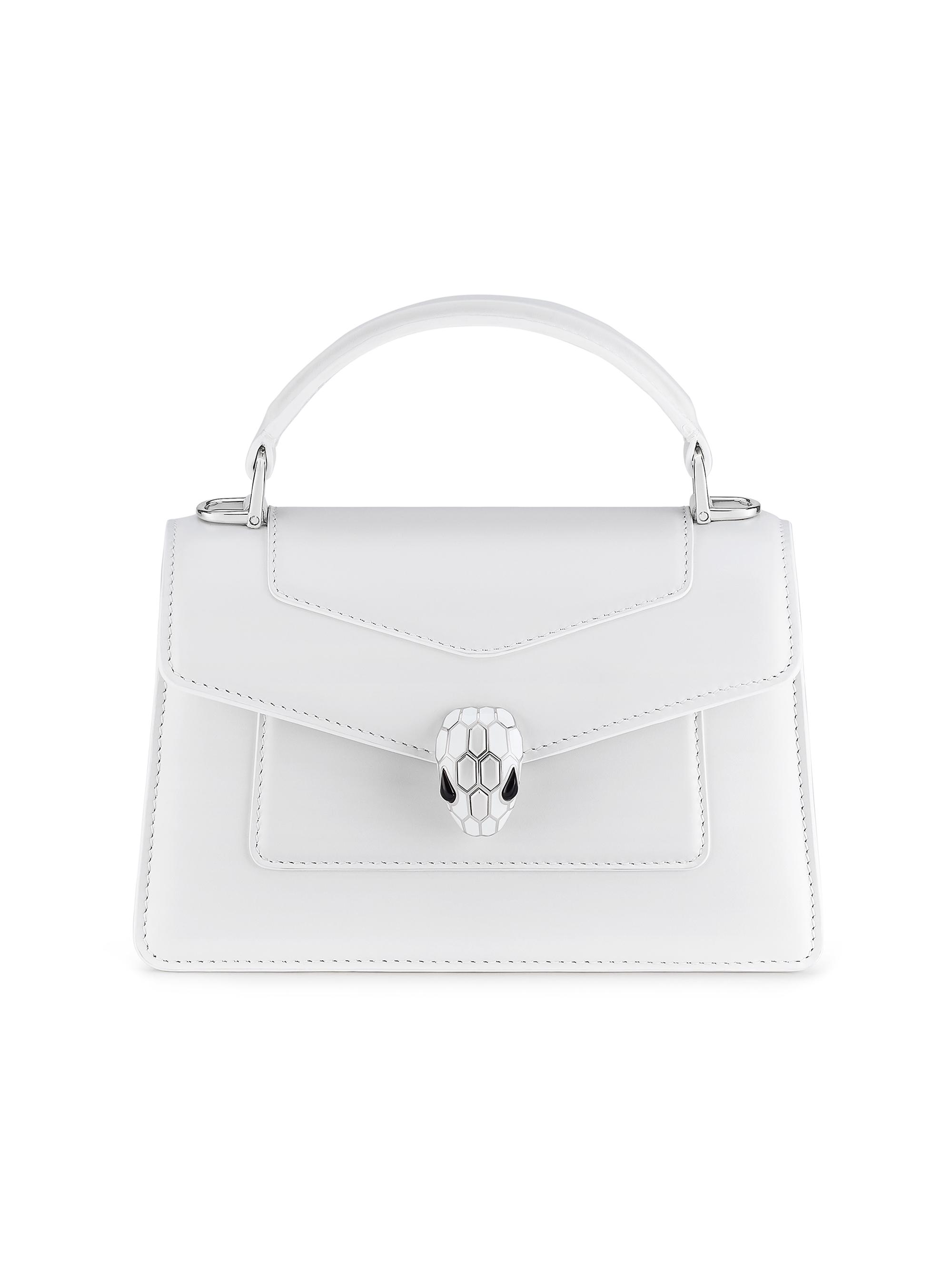 BVLGARI Women's Serpenti Forever Leather Top-Handle Bag - Flash Diamond