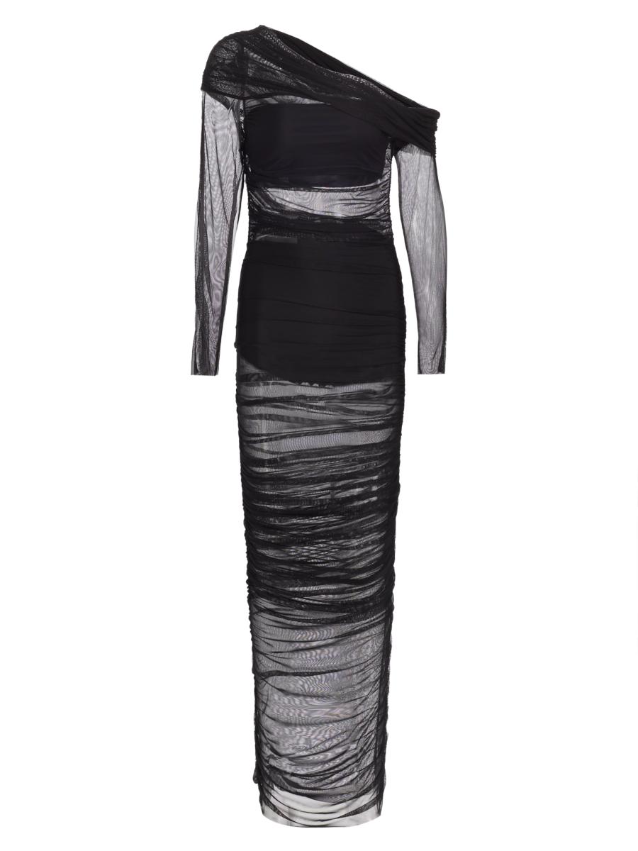 The Sei Asymmetrical Long-Sleeve Maxi Dress | Saks Fifth Avenue
