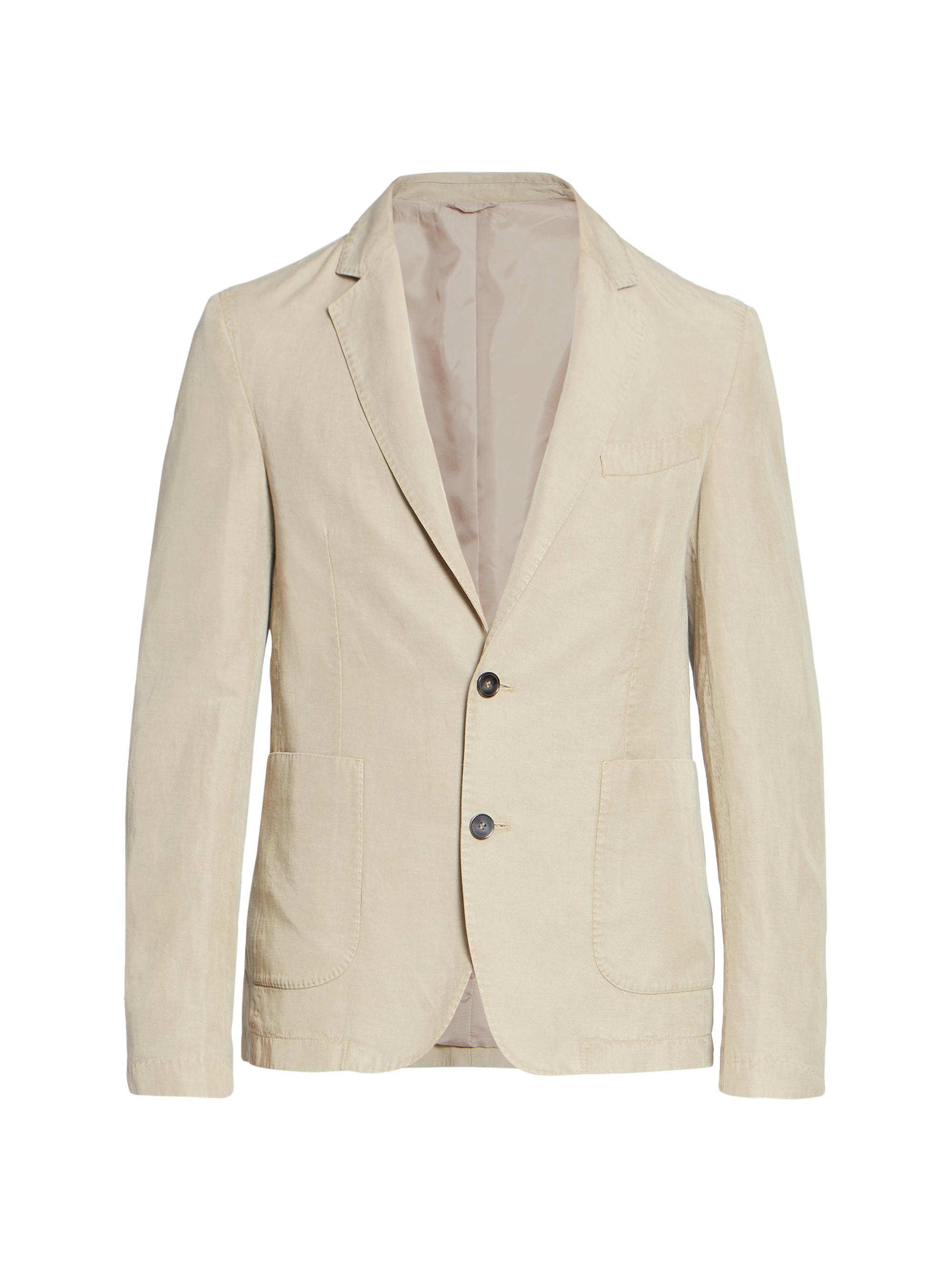Officine Générale Men's Nehemiah Two-Button Blazer - Almond Beige