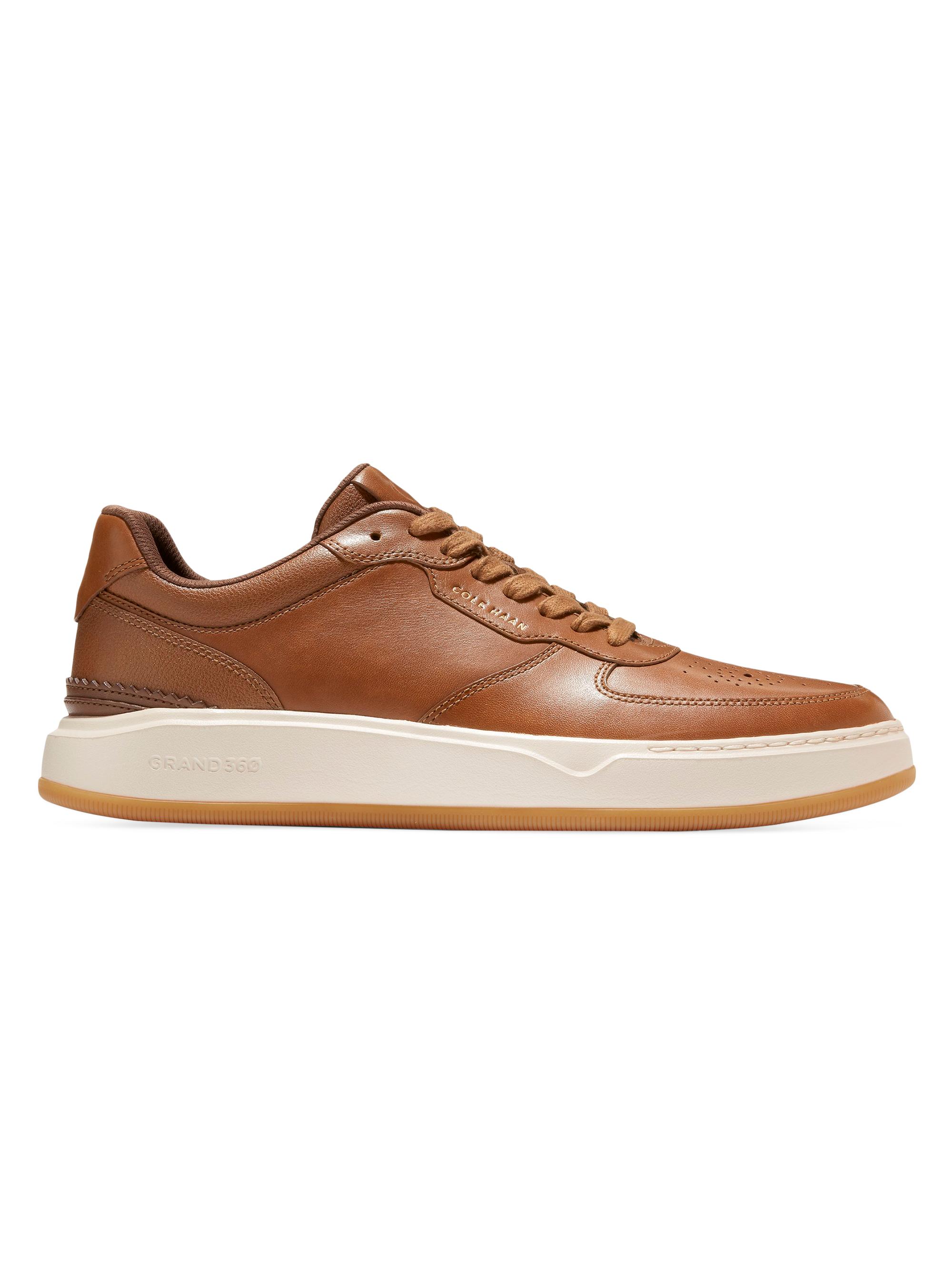 Cole Haan Men's Grandpro Crossover Leather Low-Top Sneakers - British Tan