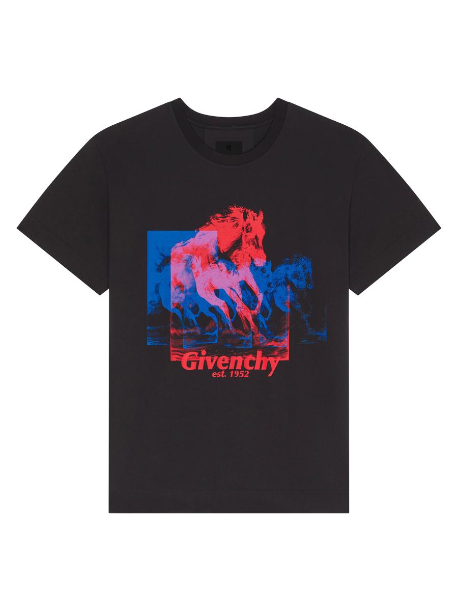 GIVENCHY◆Ｔシャツ Givenchy T-Shirt In Cotton With Horse Print | Saks Fifth Avenue