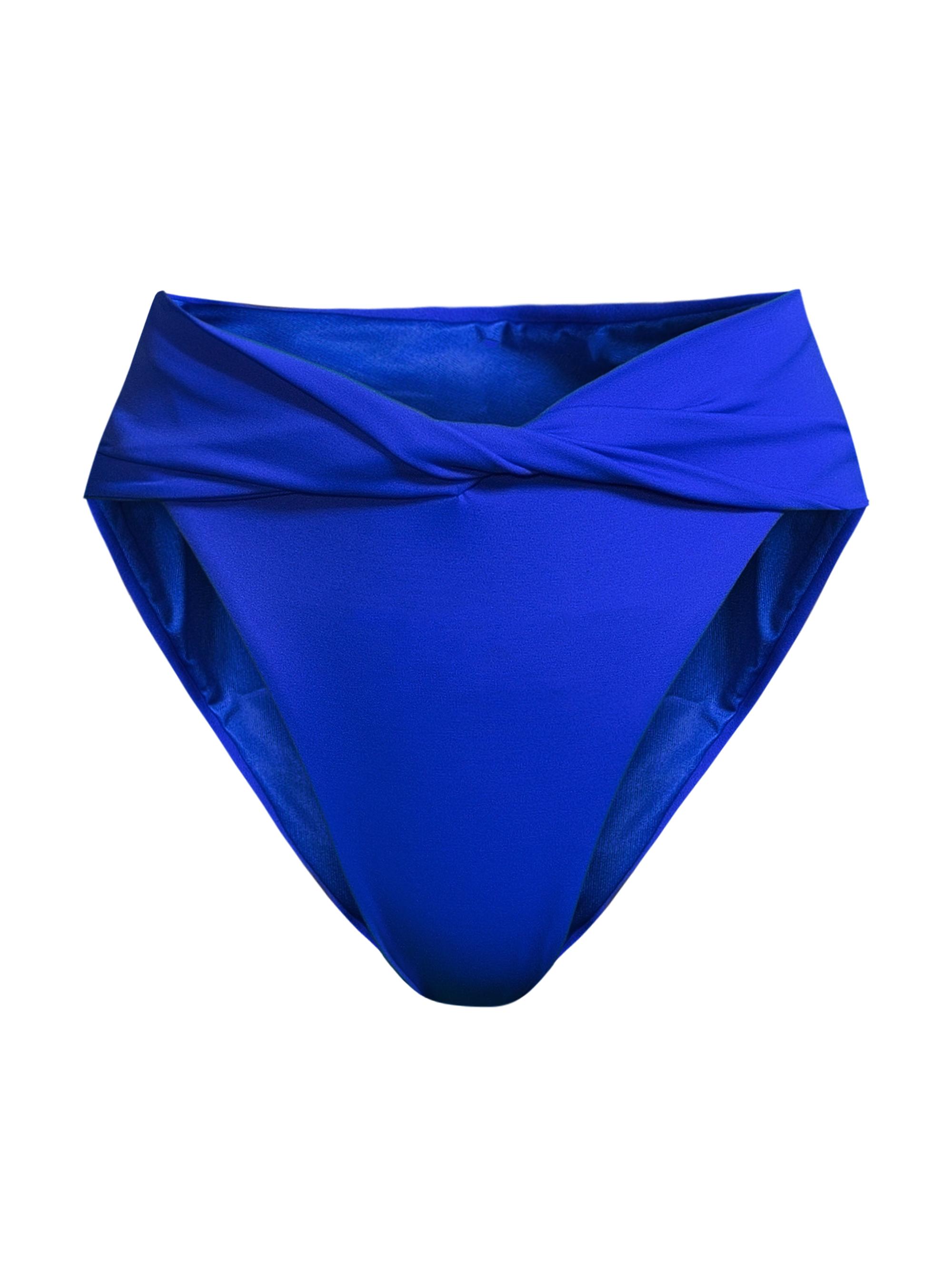 Agua Bendita Women's Lily High-Rise Bikini Bottoms - Blue