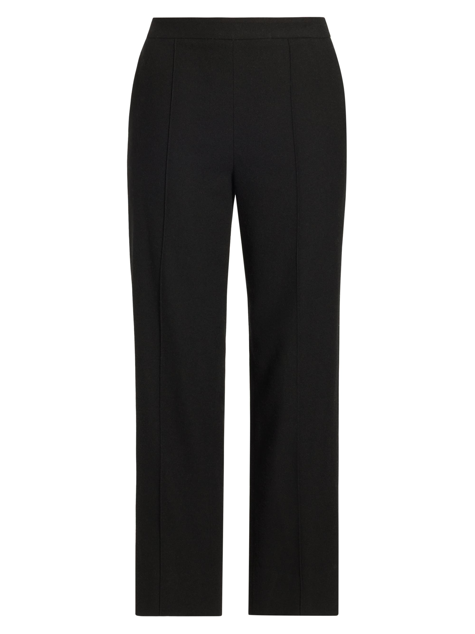 Vince Women's Brushed Wool-Blend Straight-Leg Pants - Black