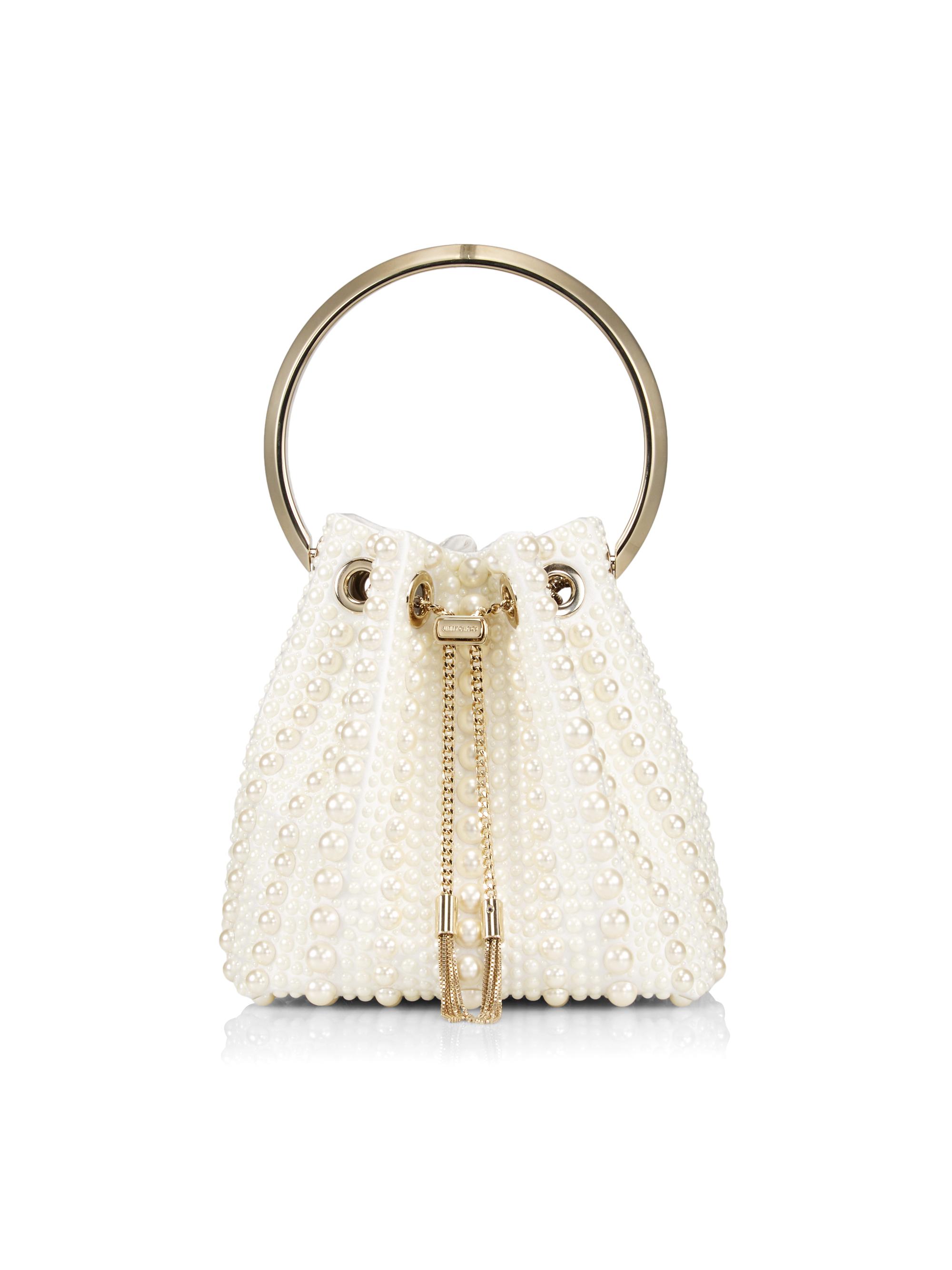 Jimmy Choo Bon Bon Faux Pearl Top Handle Bag | Saks Fifth Avenue