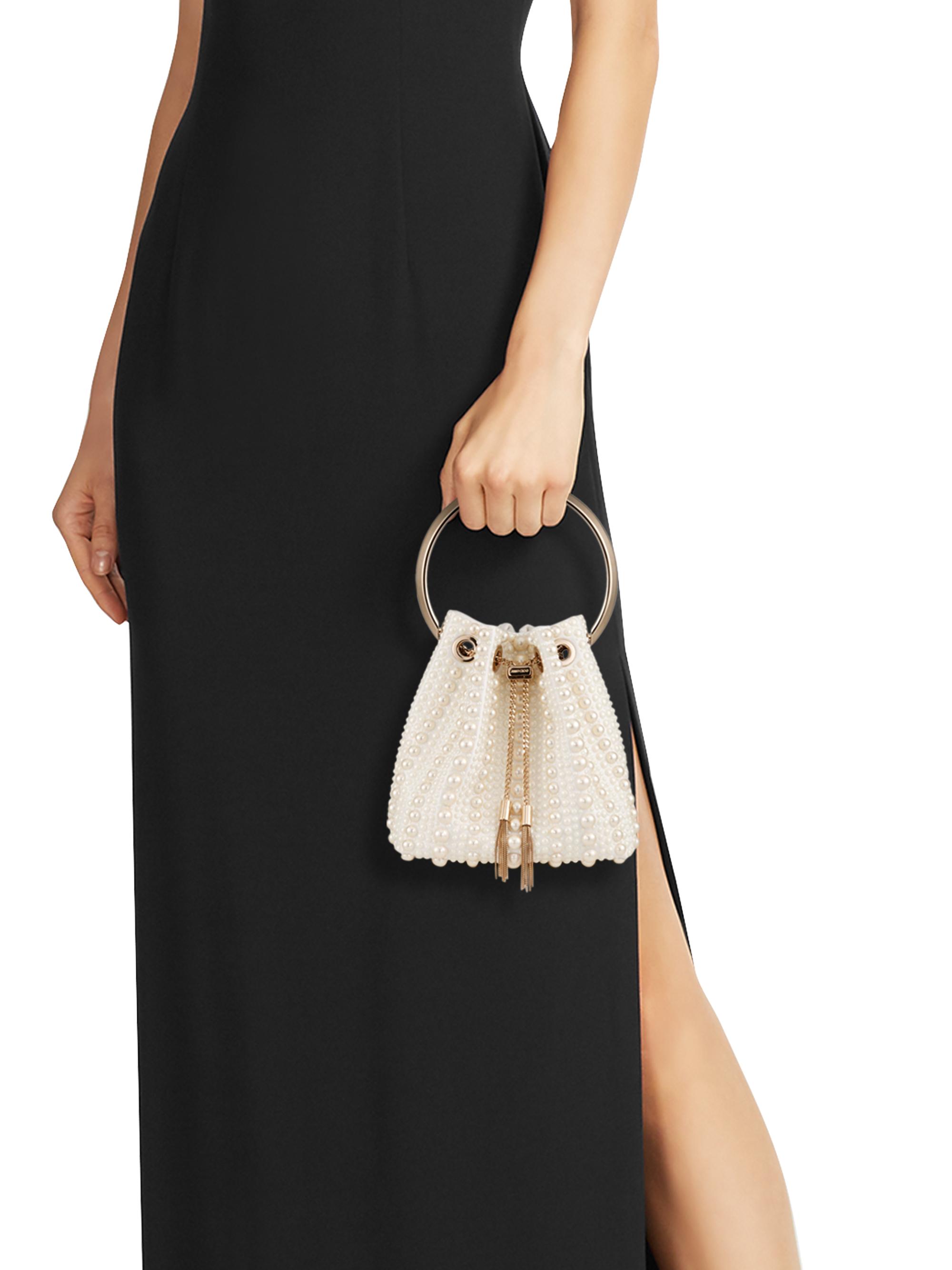 Jimmy Choo Bon Bon Faux Pearl Top Handle Bag | Saks Fifth Avenue