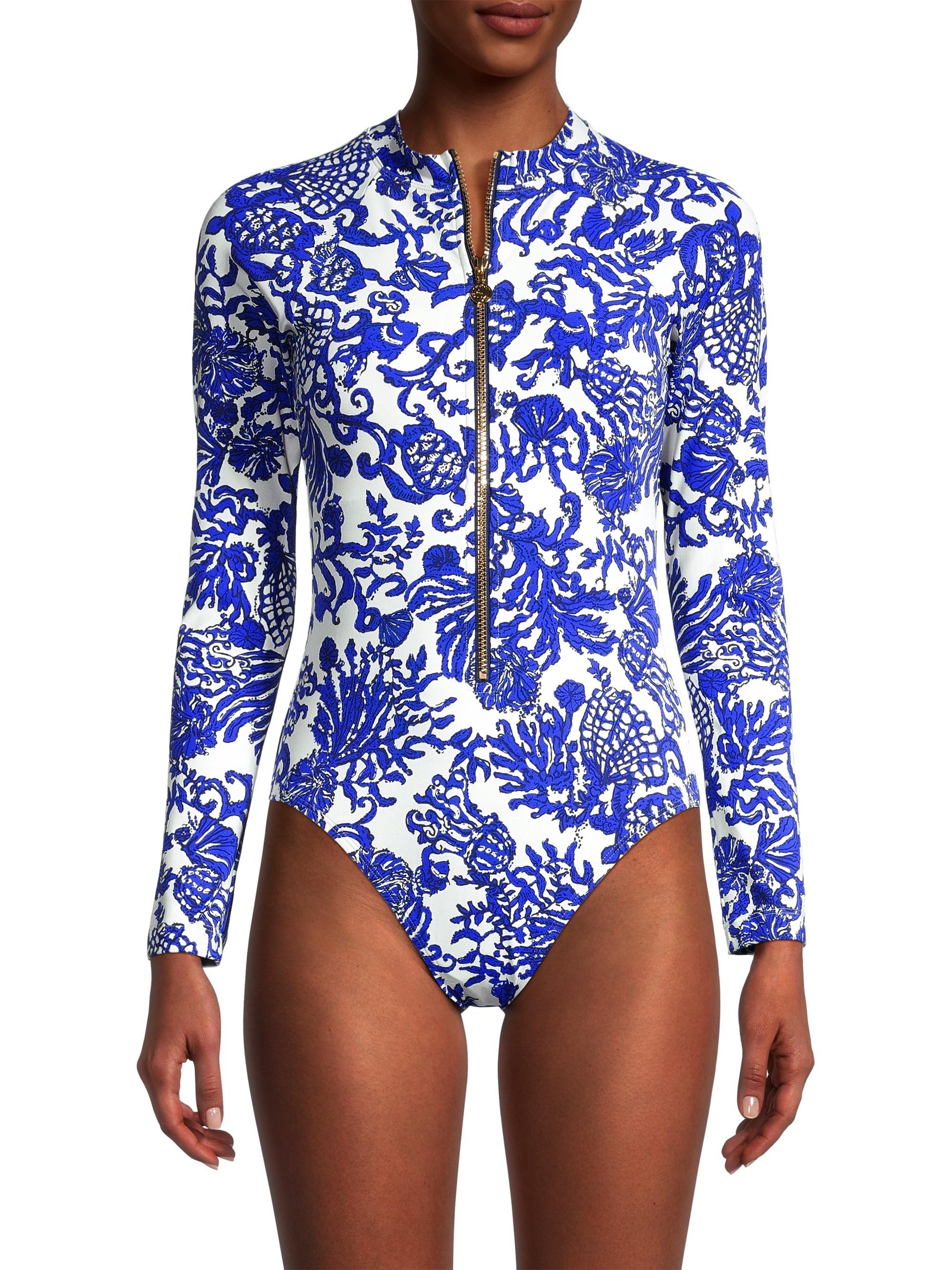 Lilly Pulitzer Randee Rashguard One-Piece Swimsuit | Saks Fifth Avenue