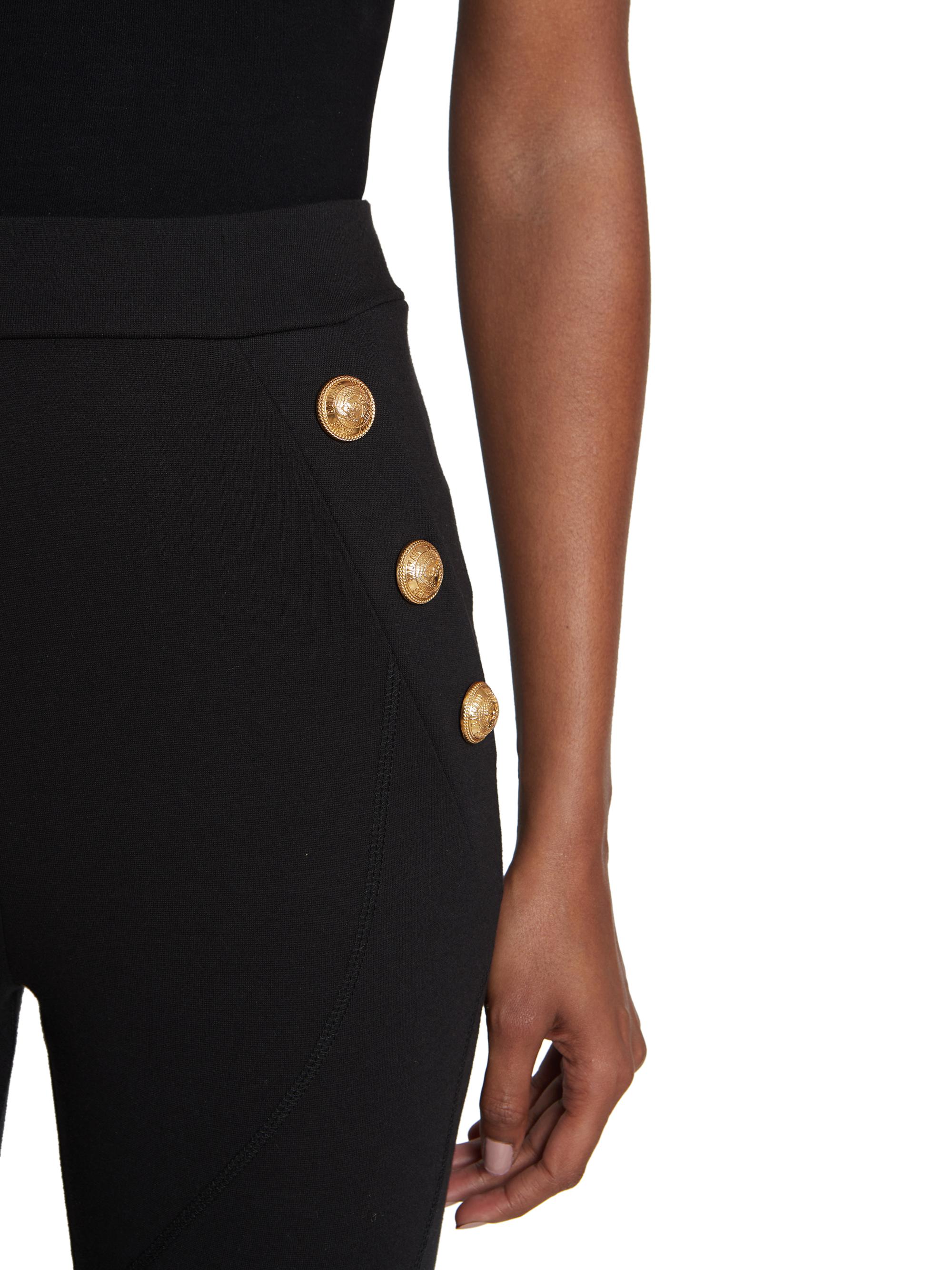 Balmain Side Button Jersey Leggings | Saks Fifth Avenue