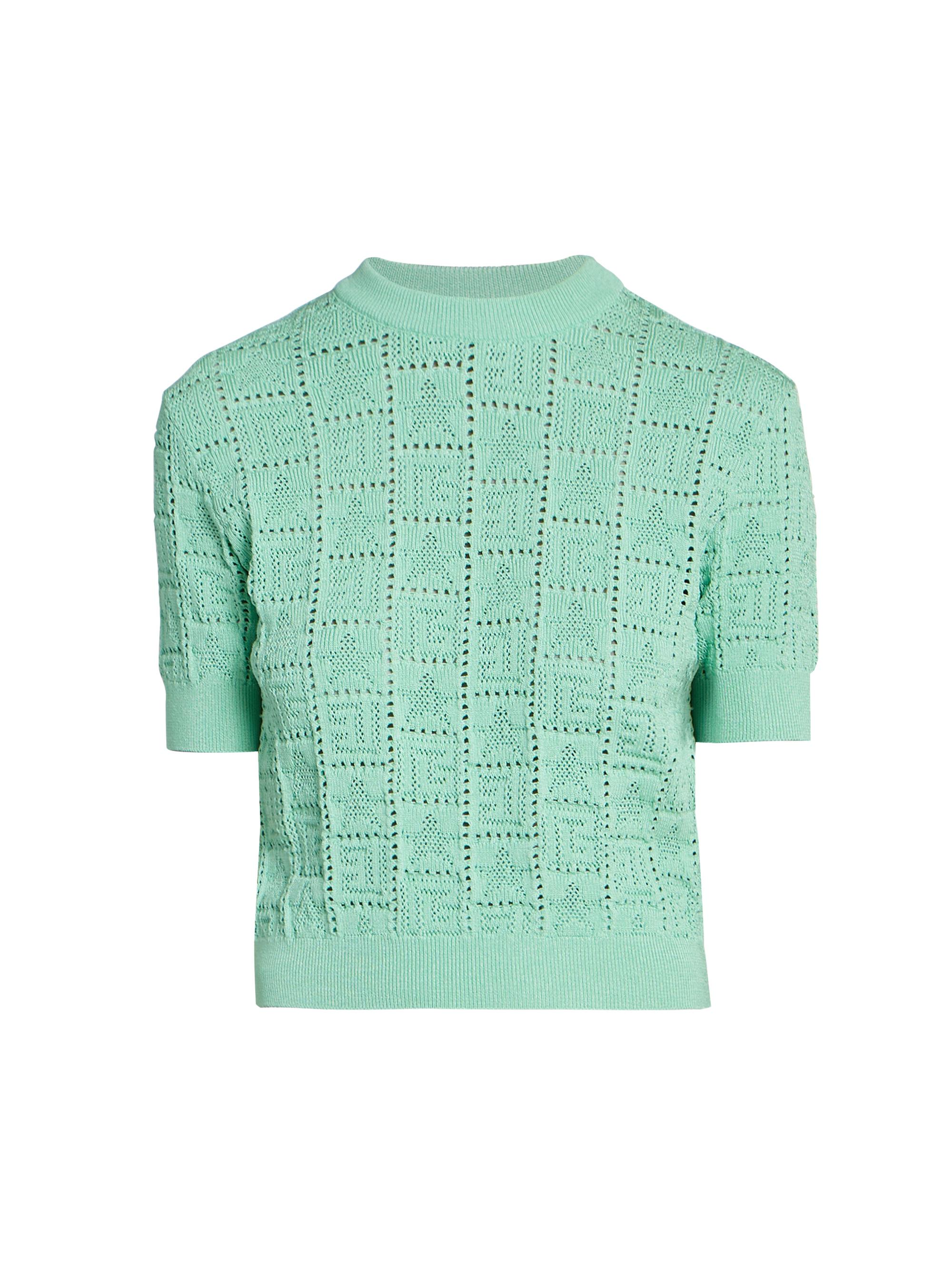 Balmain Green Monogram Cardigan