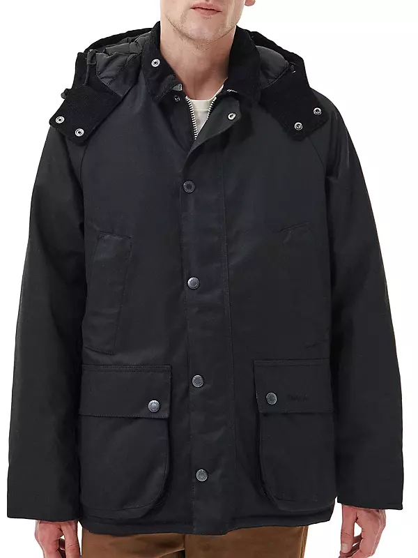 Shop Barbour Bedale Hooded Jacket | Saks Fifth Avenue