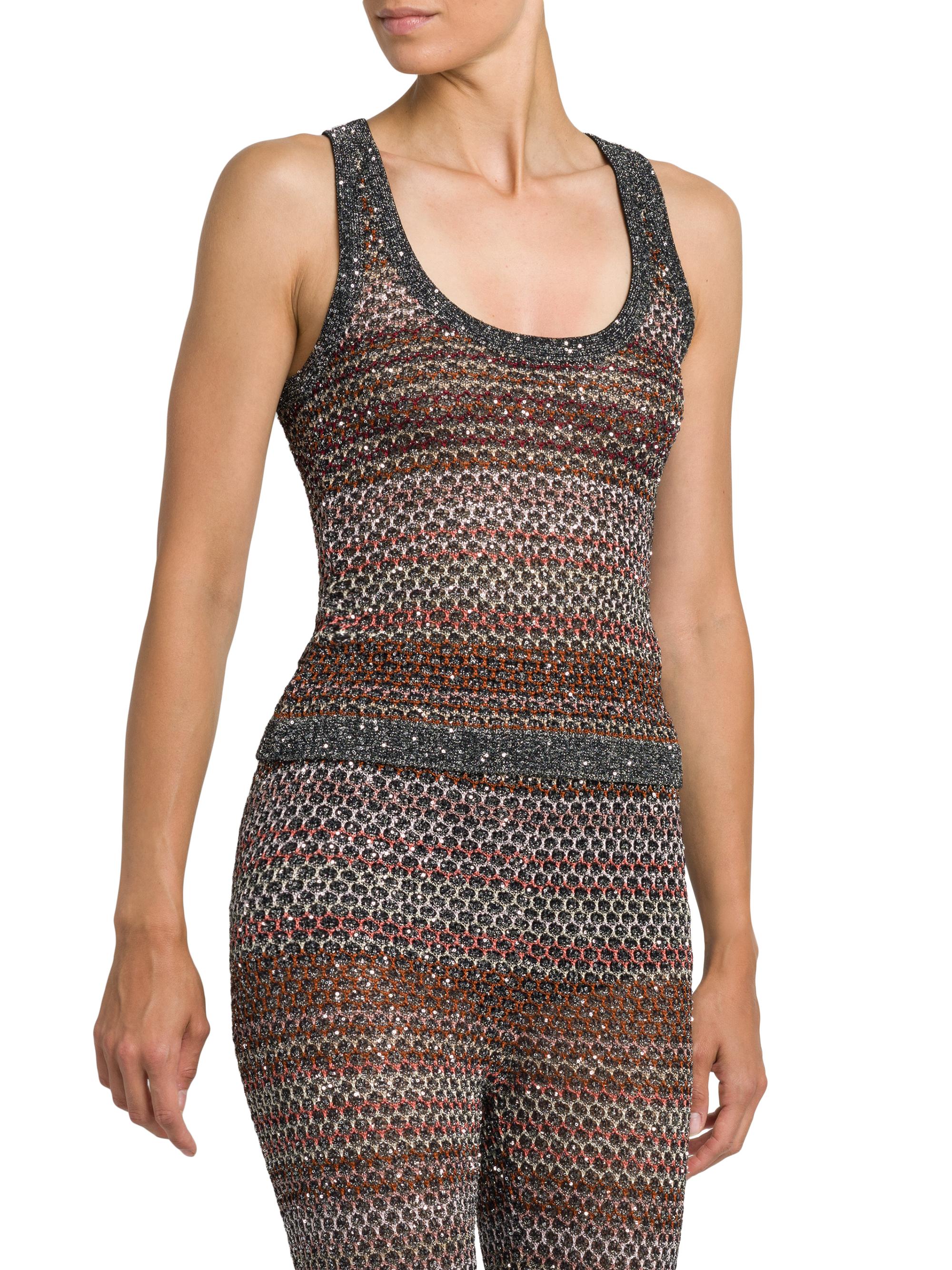 Missoni Sequin Scoop-Neck Knit Tank | Saks Fifth Avenue