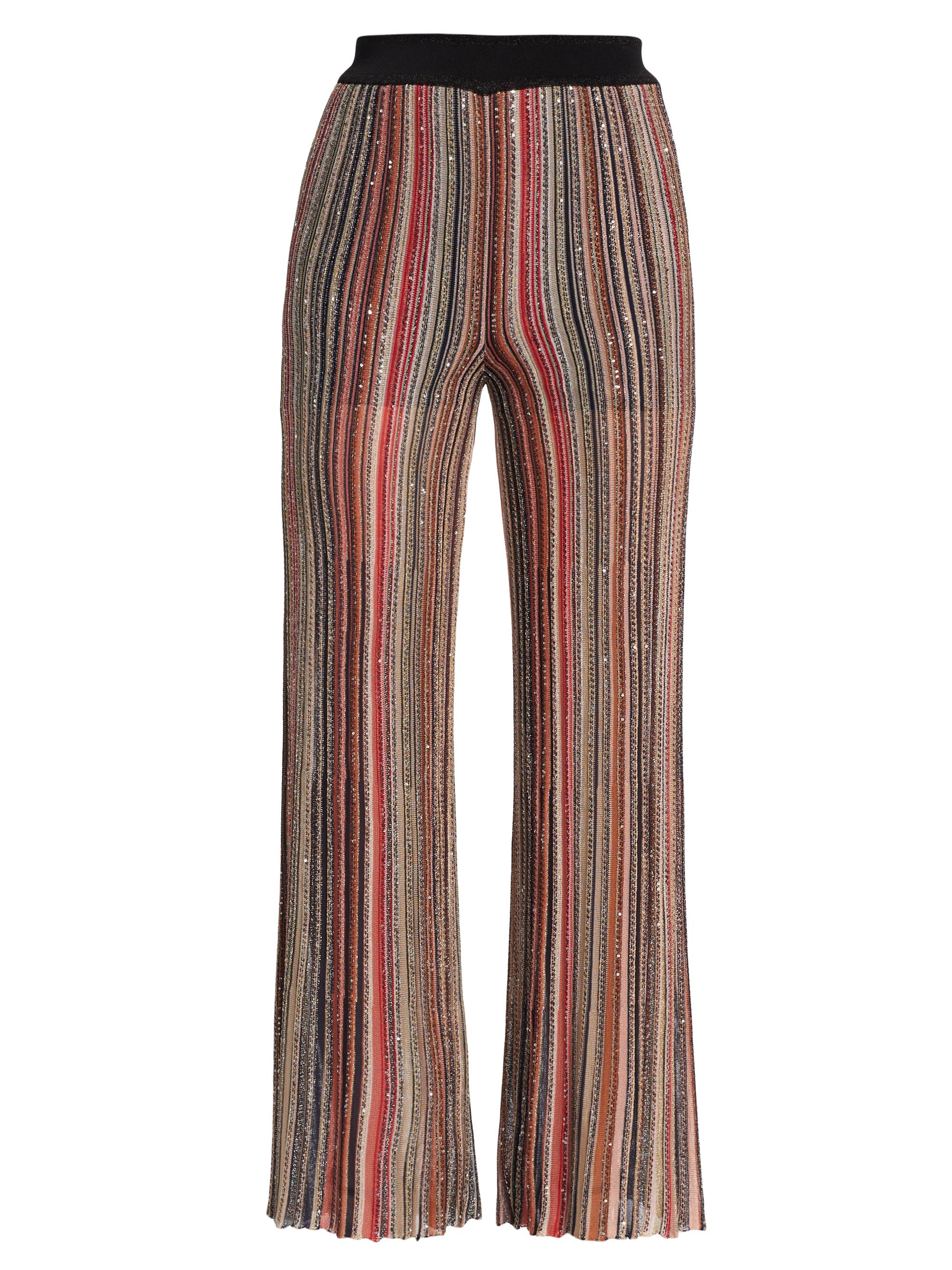 Missoni Women's Stripe Sequined Flare Pant