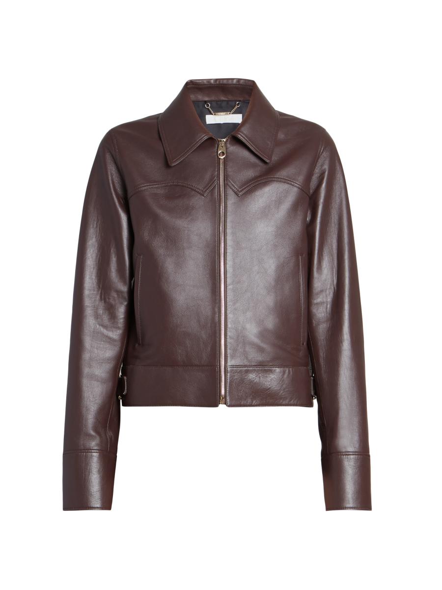 ジャケット・アウター Chloe Cropped Silk Jacket Chloe Puff-Sleeve Cropped Silk Jacket | Neiman Marcus