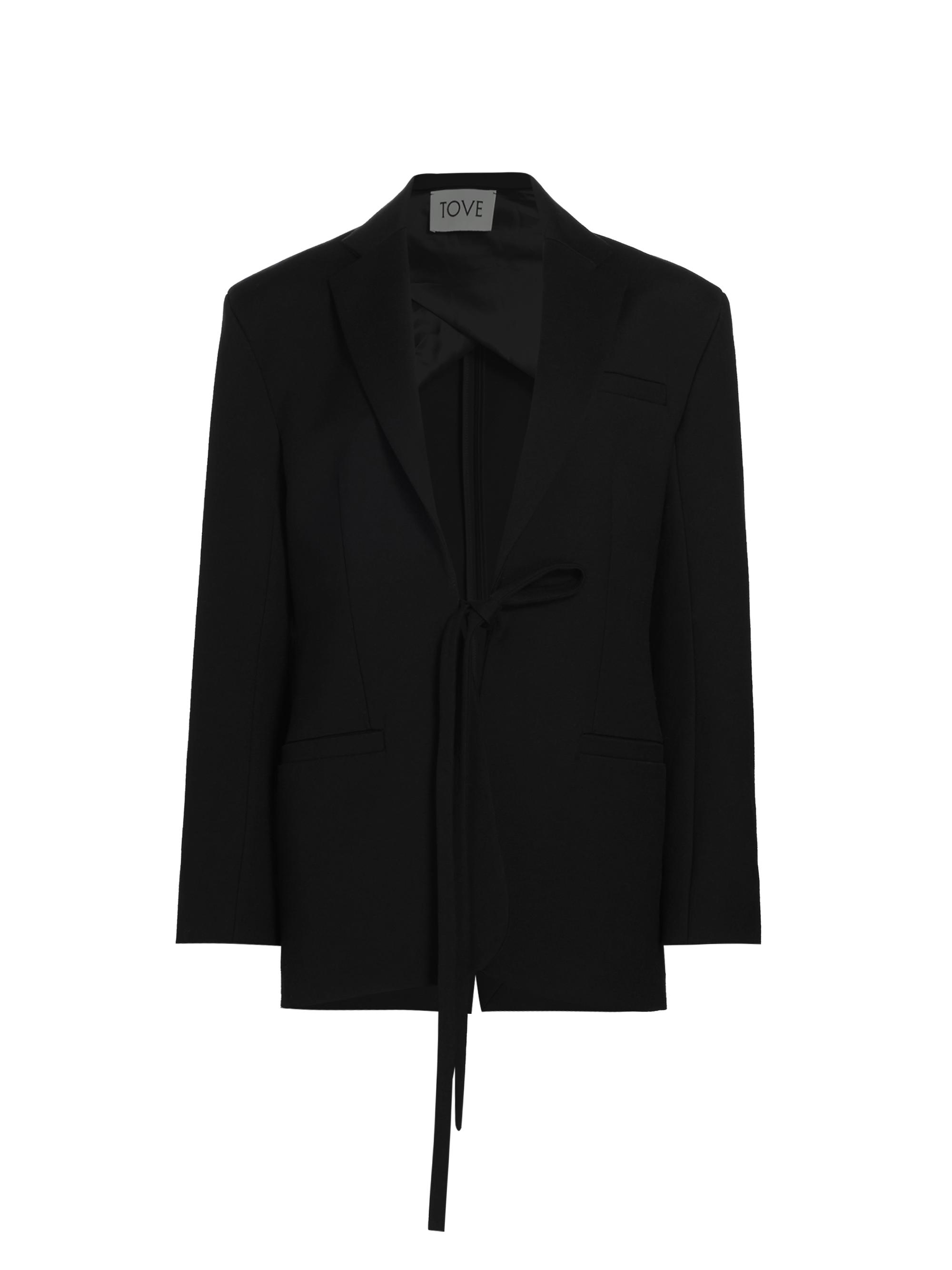 Tove Women's Ade Tie-Front Jacket - Black