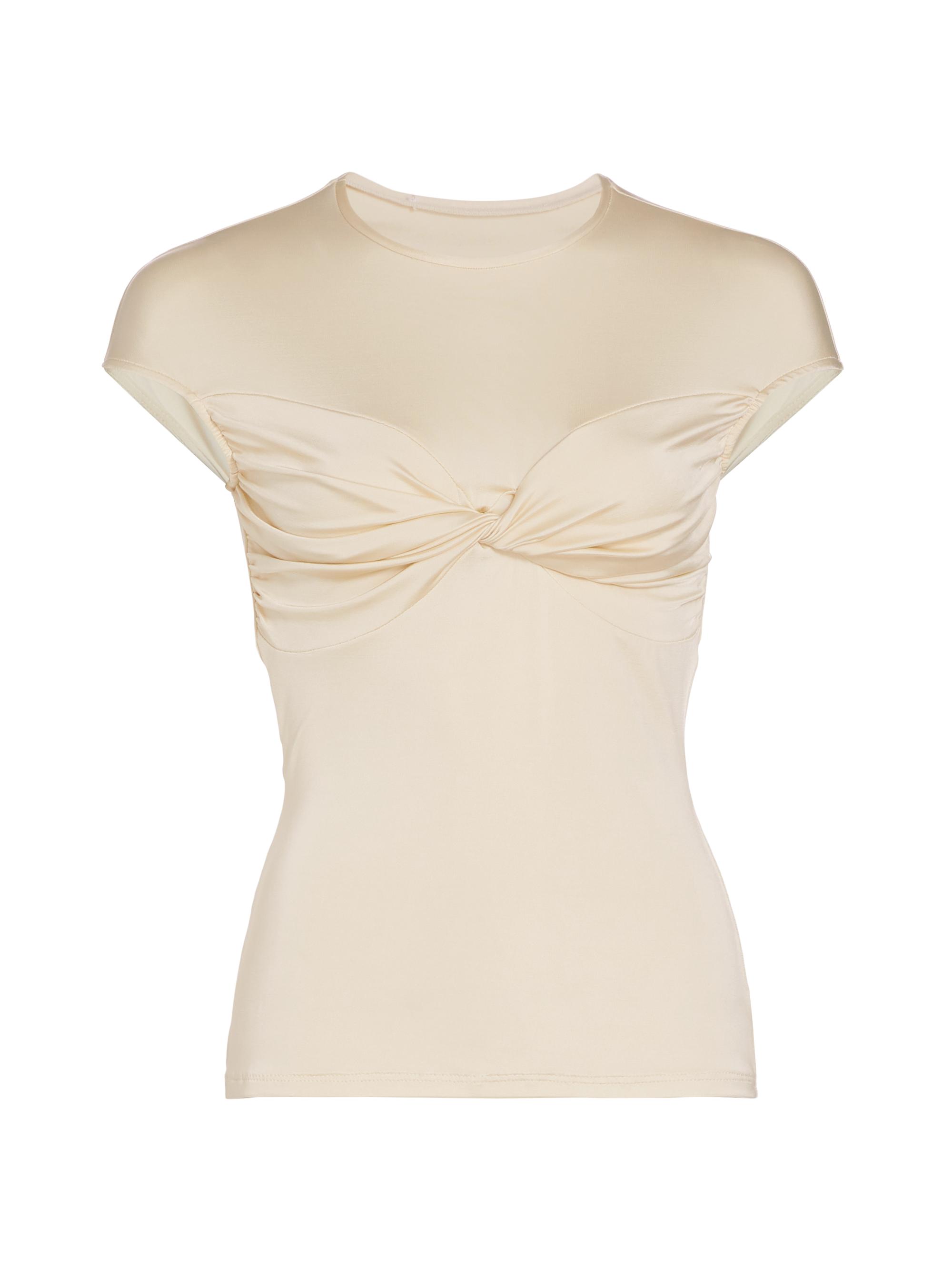 Tove Women's Paola Ruched Bust Top - Cream