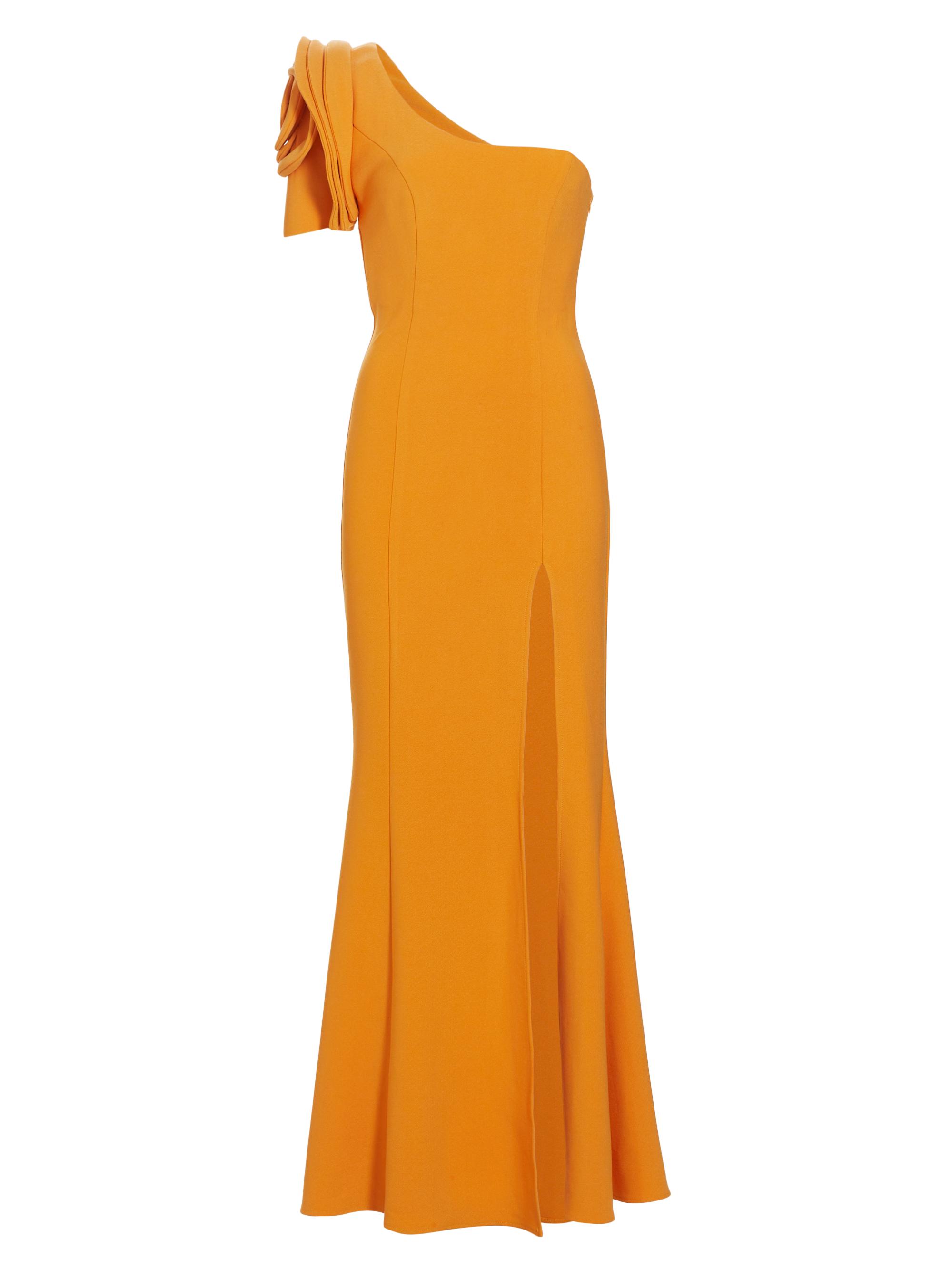 Elliatt Women's Electronica One-Shoulder Slit Gown - Mango