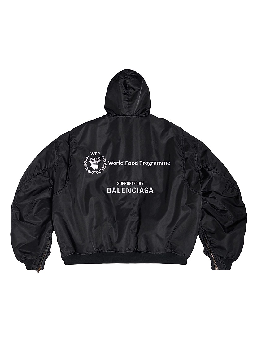 Shop Balenciaga WFP Light Hooded Bomber Jacket | Saks Fifth Shop Balenciaga WFP Light Hooded Bomber Jacket | Saks Fifth
