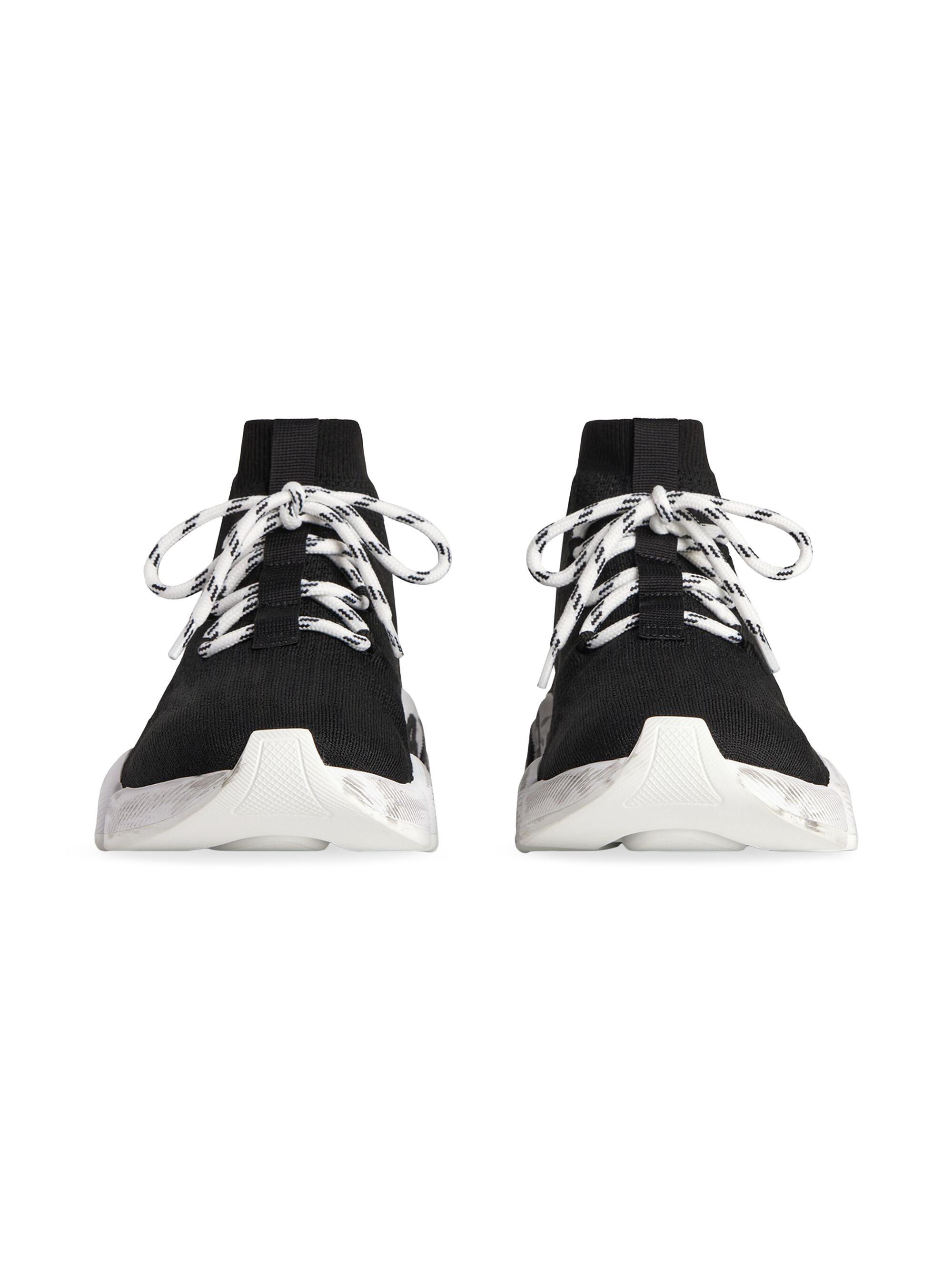Balenciaga Speed 2.0 Lace-Up Graffiti Recycled Knit Sneakers  display picture 3